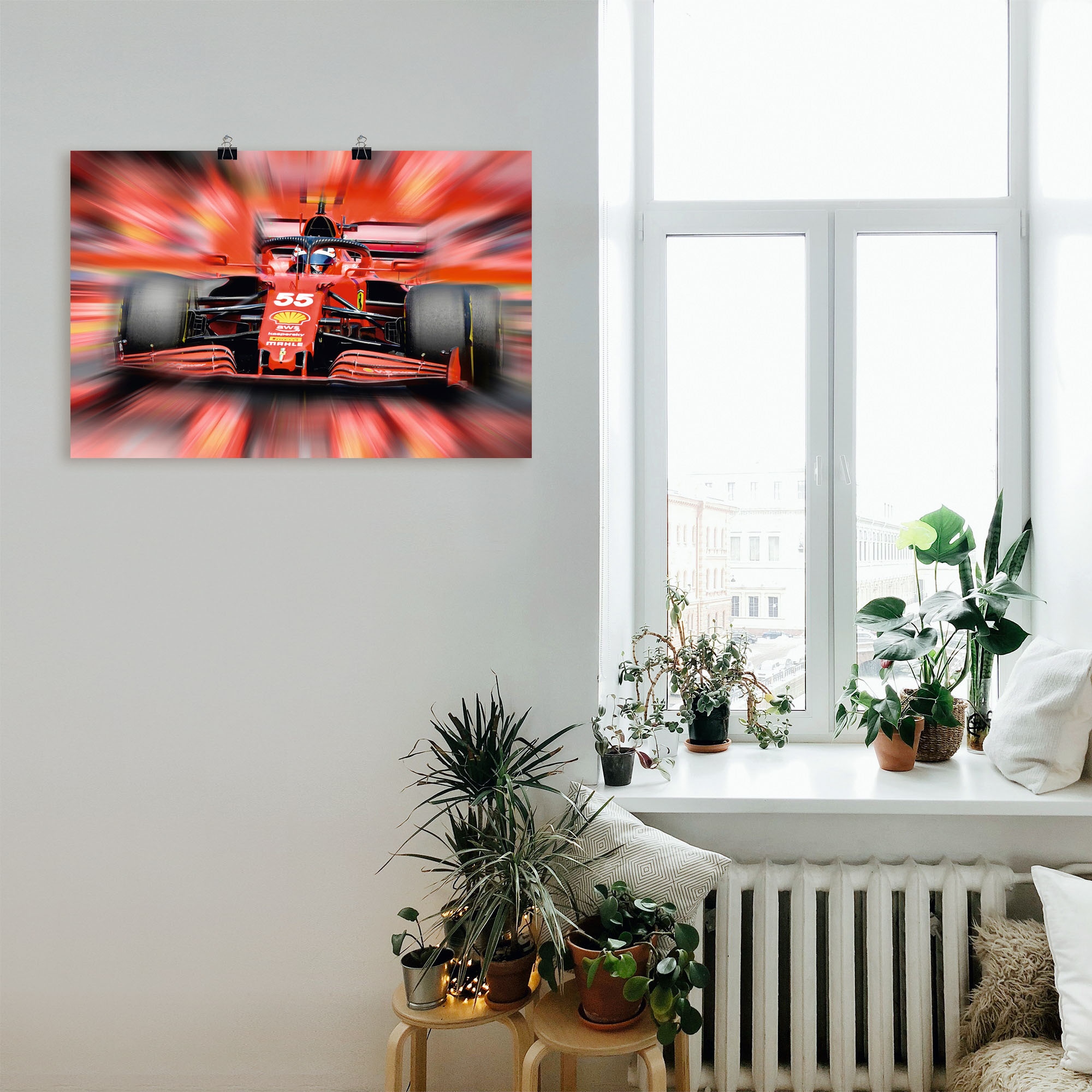 Artland Poster »Carlos Sainz junior - Spanien«, Auto, (1 St.), als Alubild, Leinwandbild, Wandaufkleber oder Poster in versch. Größen