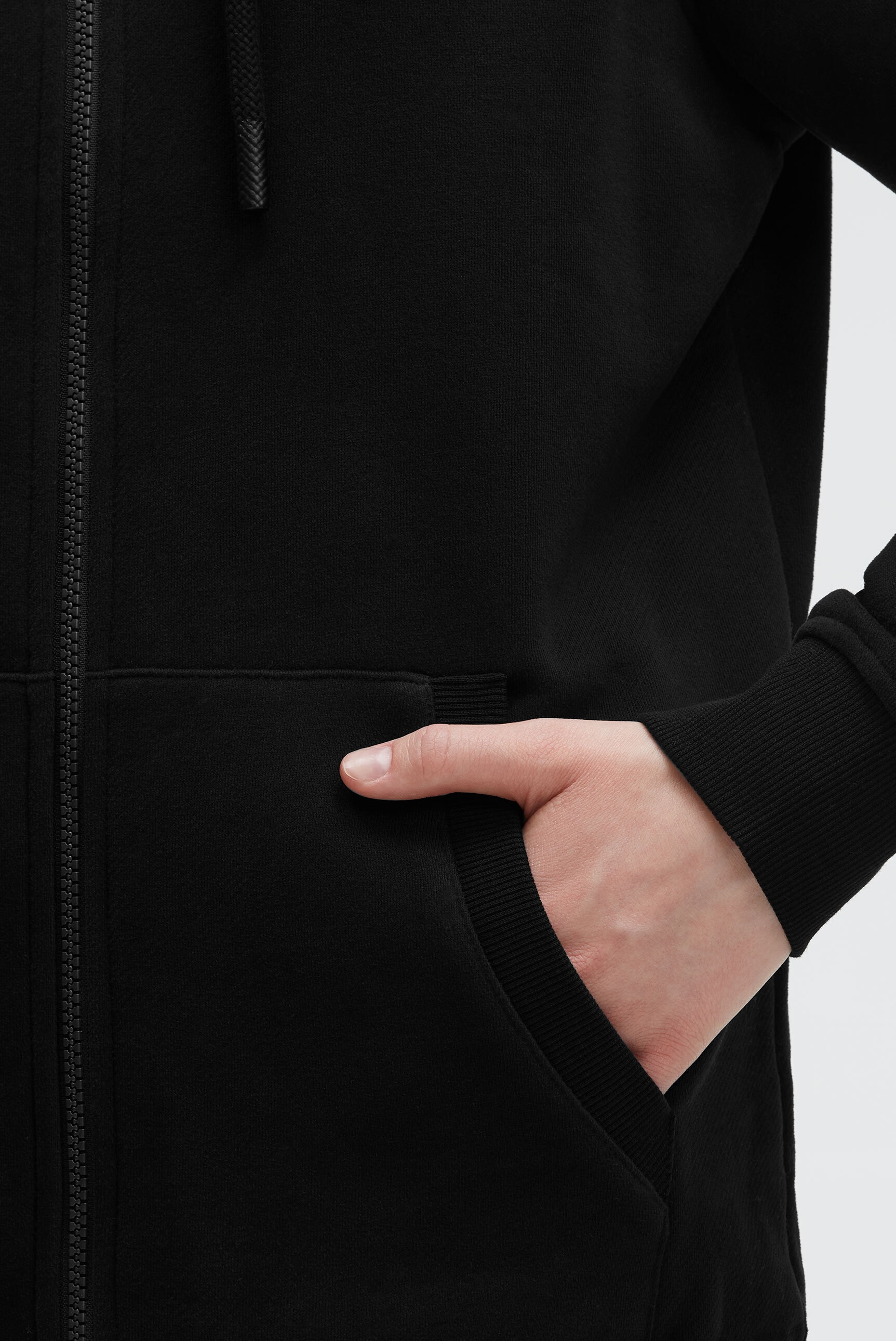 SOCCX Sweatjacke, mit Bindeband am Saum