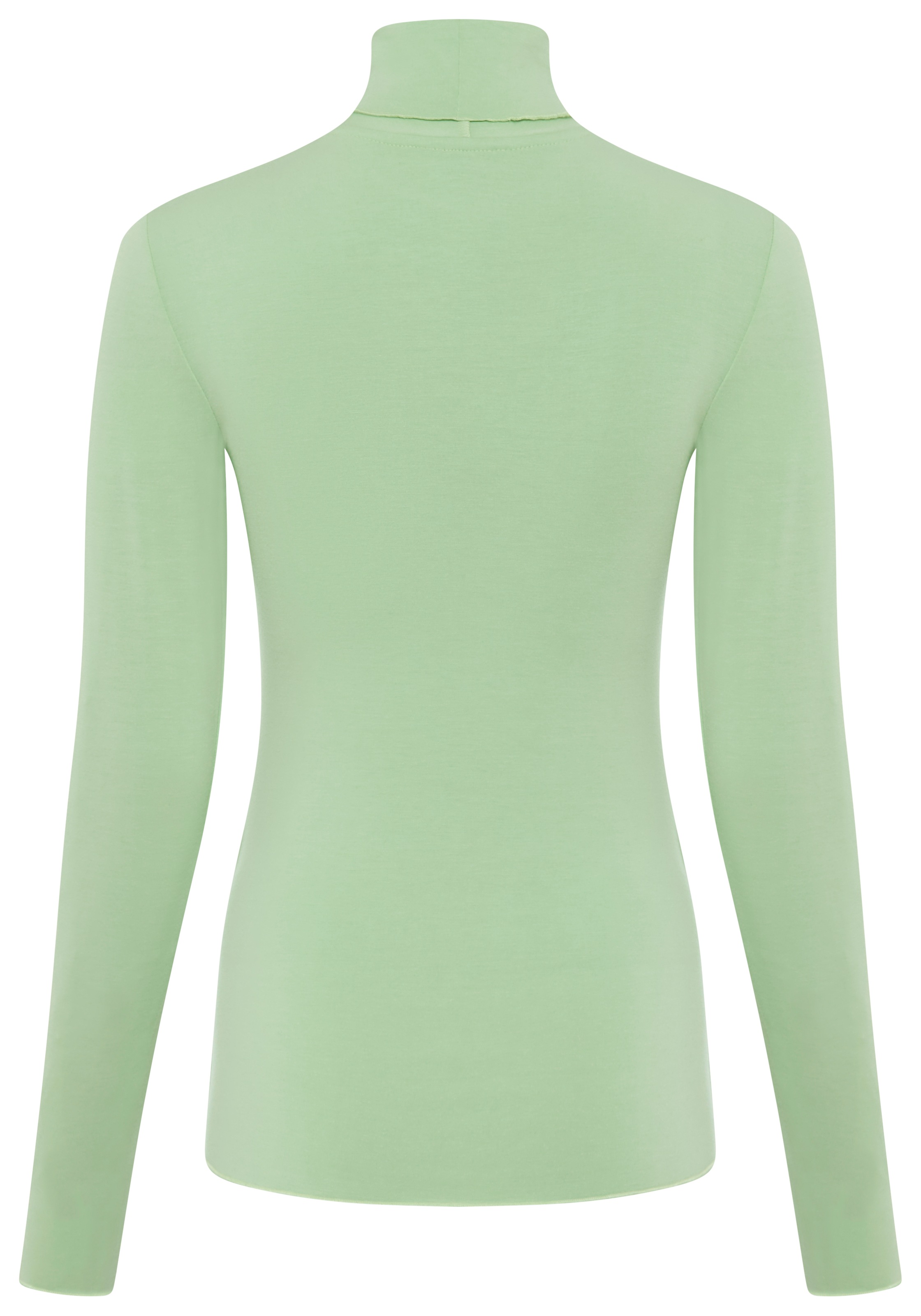 Flashlights Longsleeve mit Rollkragen, elastischer Jersey, Babylock Saum