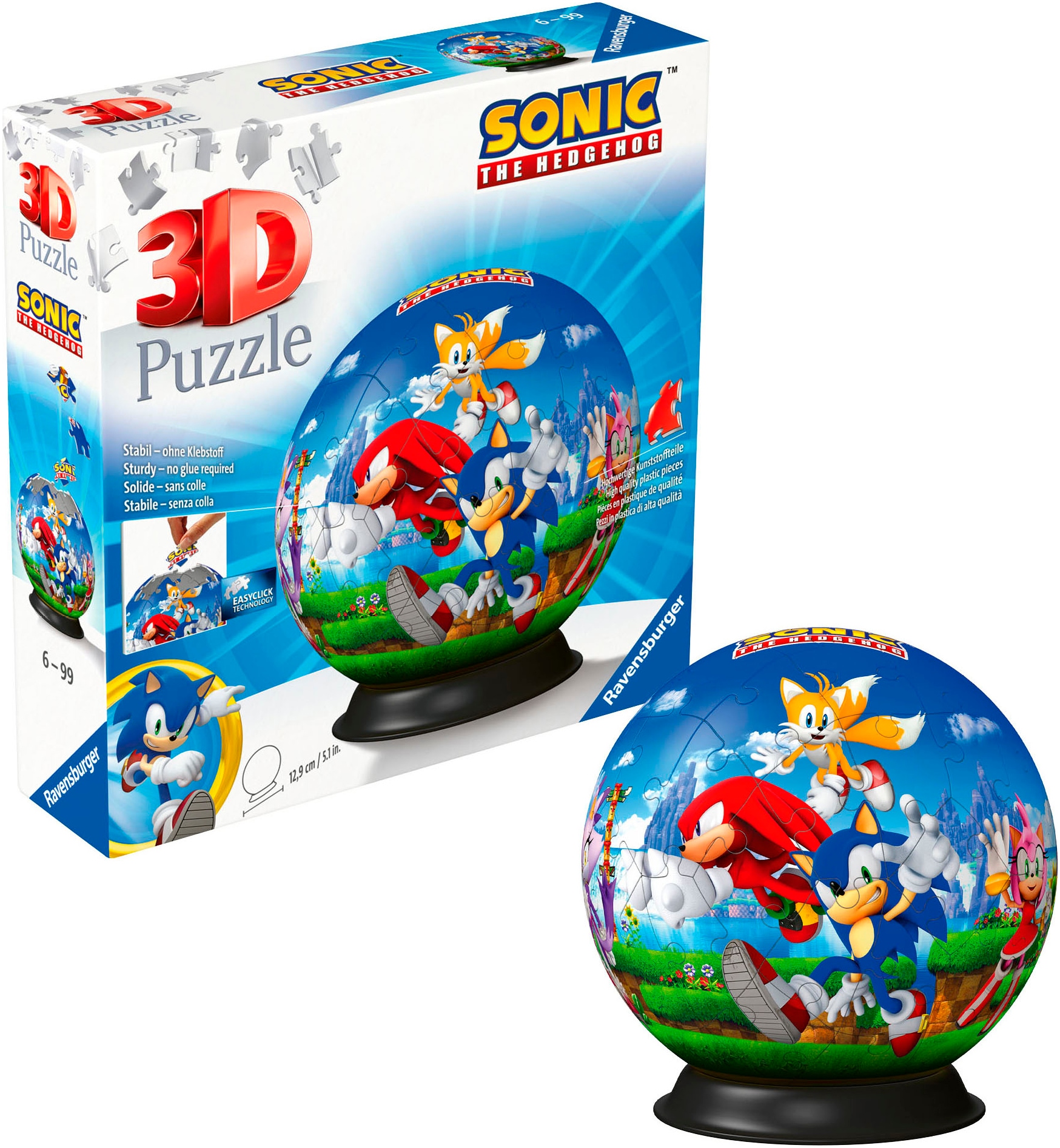 Ravensburger Puzzleball »Sonic the Hedgehog«, (72 tlg.), Made in Europe; FSC® - schützt Wald - weltweit