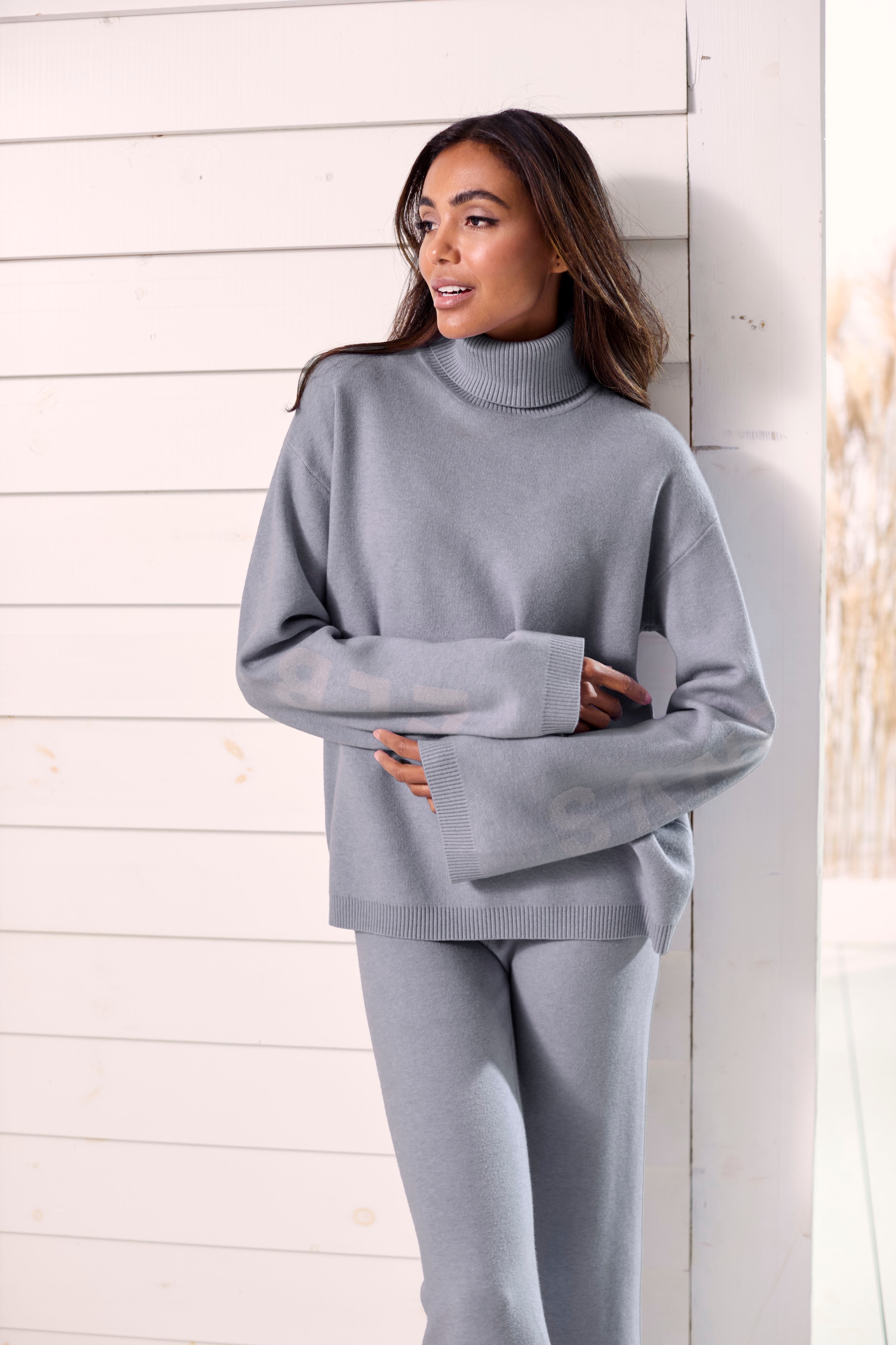 Elbsand Sweater, Rollkragenpullover aus weichem Strick, Loungewear