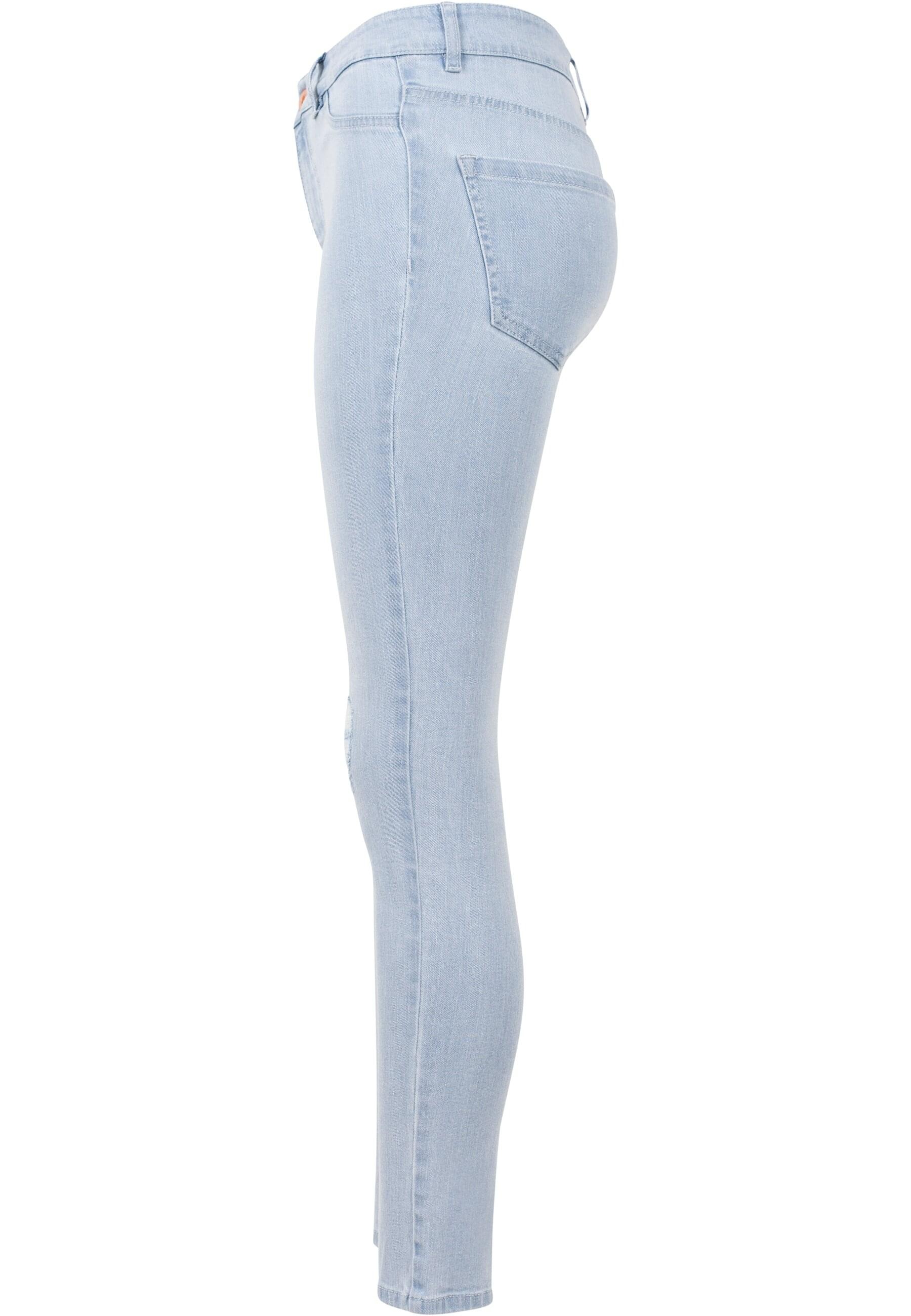 URBAN CLASSICS Bequeme Jeans »Urban Classics Damen Ladies High Waist Skinny Denim Pants«, (1 tlg.)