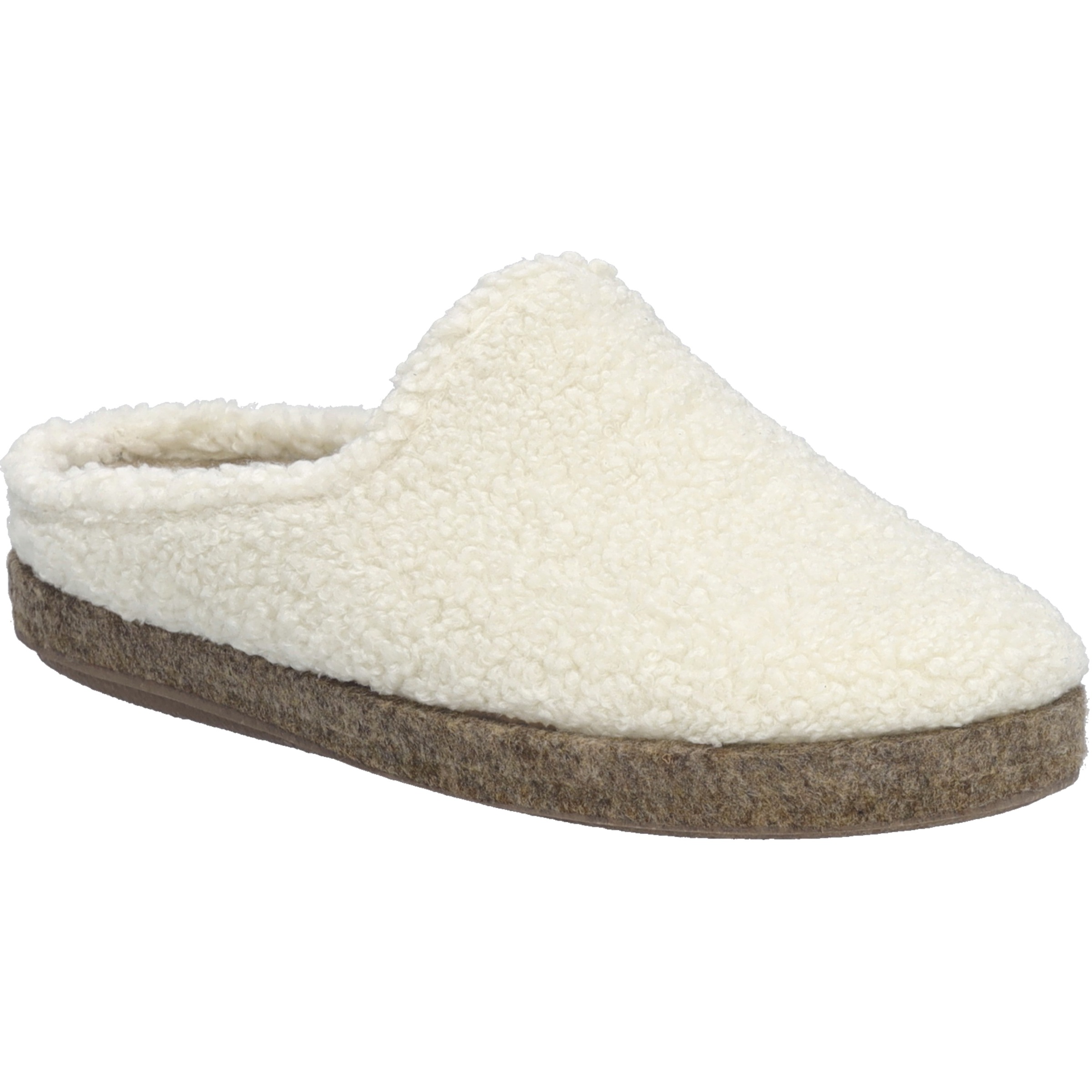 Hausschuh JOSEF SEIBEL "Lara 02, offwhite-kombi", Damen, Gr. 40, weiß (sanftes weiß, kombi), Obermaterial: 100% Textilmaterial TEXMAT., Schuhe Hausschuh