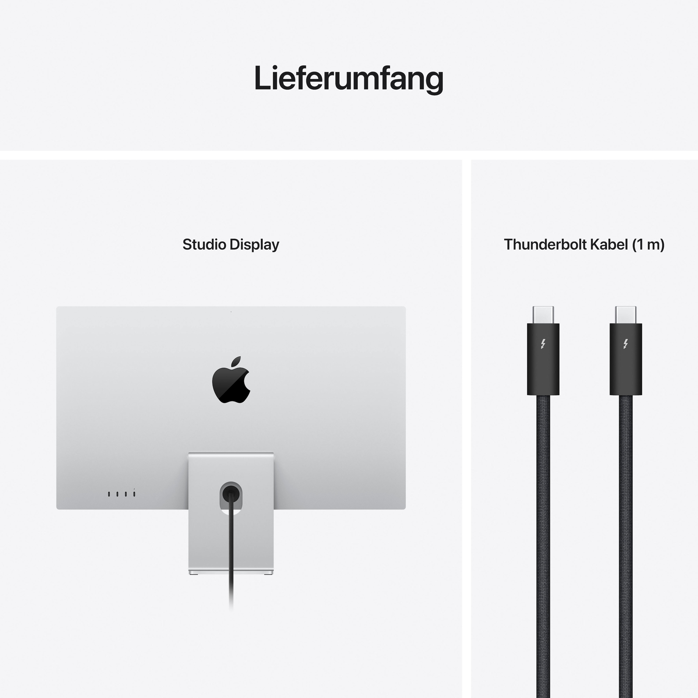 Apple LCD-Monitor »Studio Display«, 68,3 cm/27 Zoll, 5120 x 2880 px, 60 Hz, Standardglas, VESA Mount Halterung (ohne Standfuß)