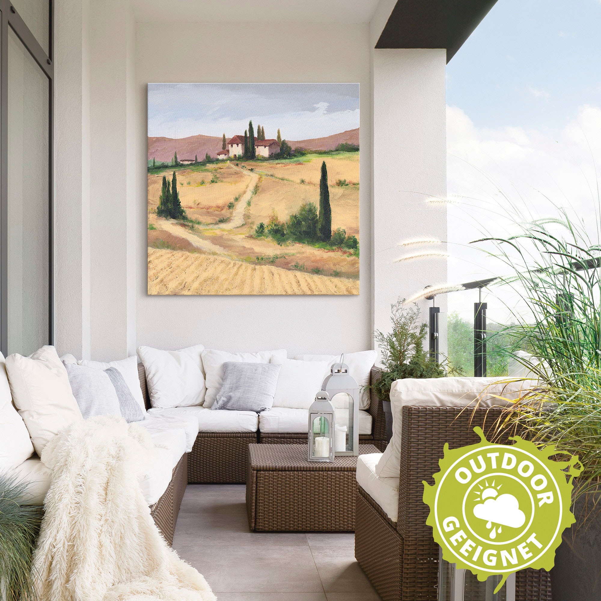 Artland Wandbild »Die toskanische Landschaft I«, Bilder von Europa, (1 St.), als Alubild, Leinwandbild, Wandaufkleber oder Poster in versch. Größen