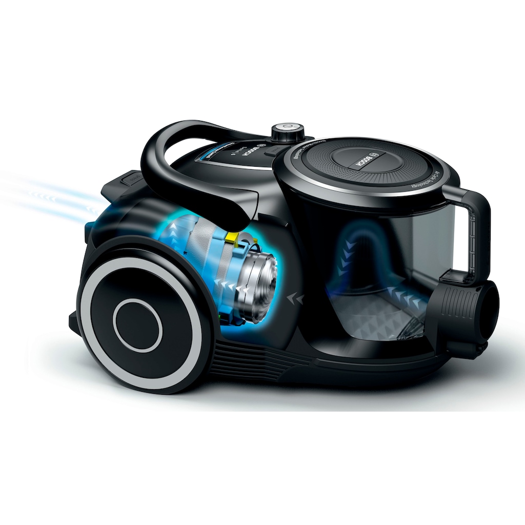 BOSCH Bodenstaubsauger »BGC41XSIL, Serie 6, schwarz«, 700 W, beutellos