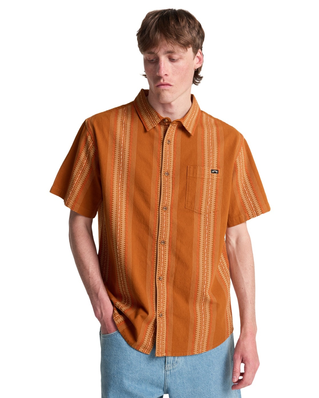 Billabong Sundays Short Sleeve Shirt Gold XL