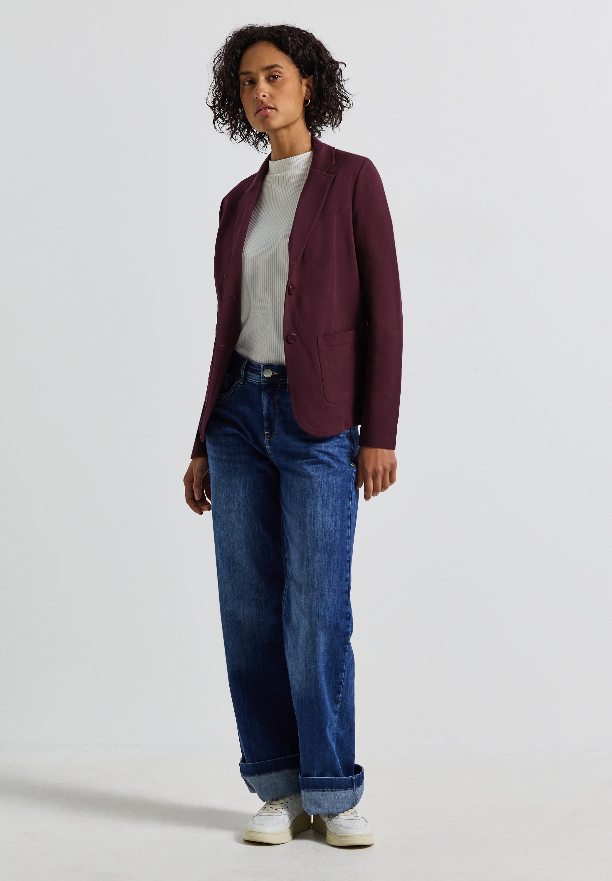 STREET ONE Kurzblazer, aus Baumwolle mit Stretchanteil