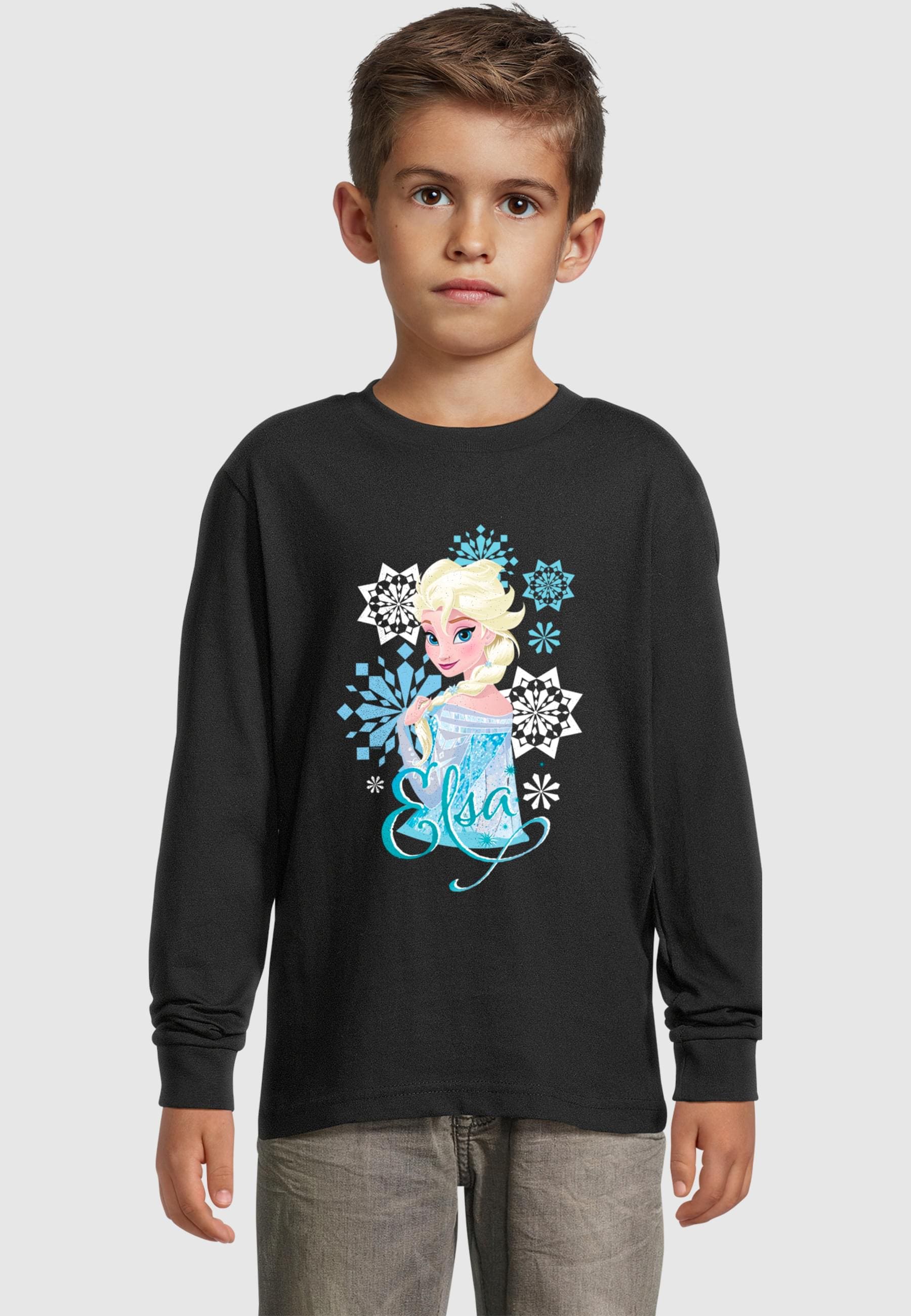 ABSOLUTE CULT Longsleeve »ABSOLUTE CULT Kids Frozen - Elsa Snowflakes Longsleeve«, (1 tlg.)