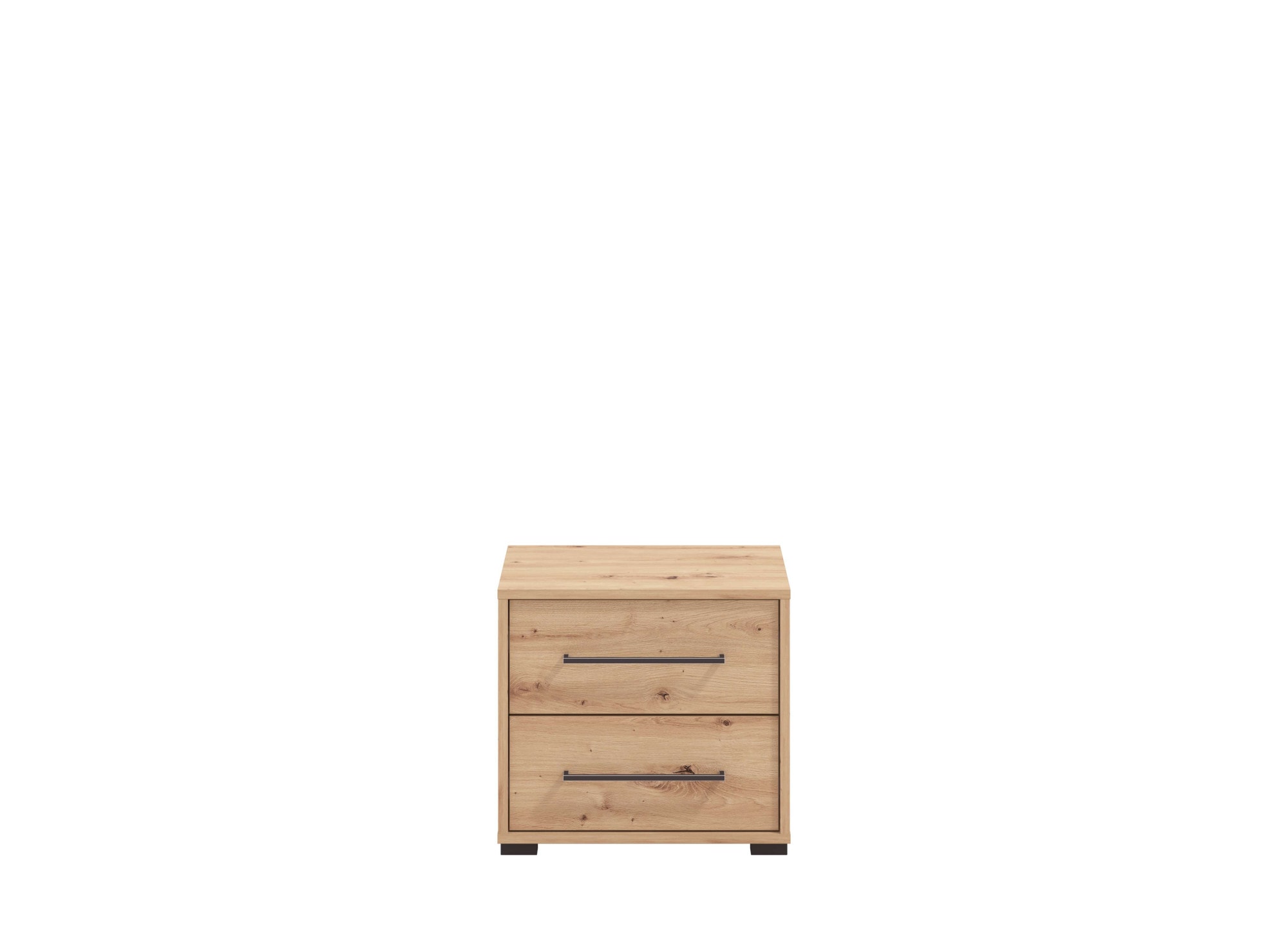 INOSIGN Nachtkommode »Ascalon Nachttisch, Nachtschrank, 48x40x44cm, 2 Schubladen«, in weiß oder eichefarben, FSC-zertifizierter Holzwerkstoff