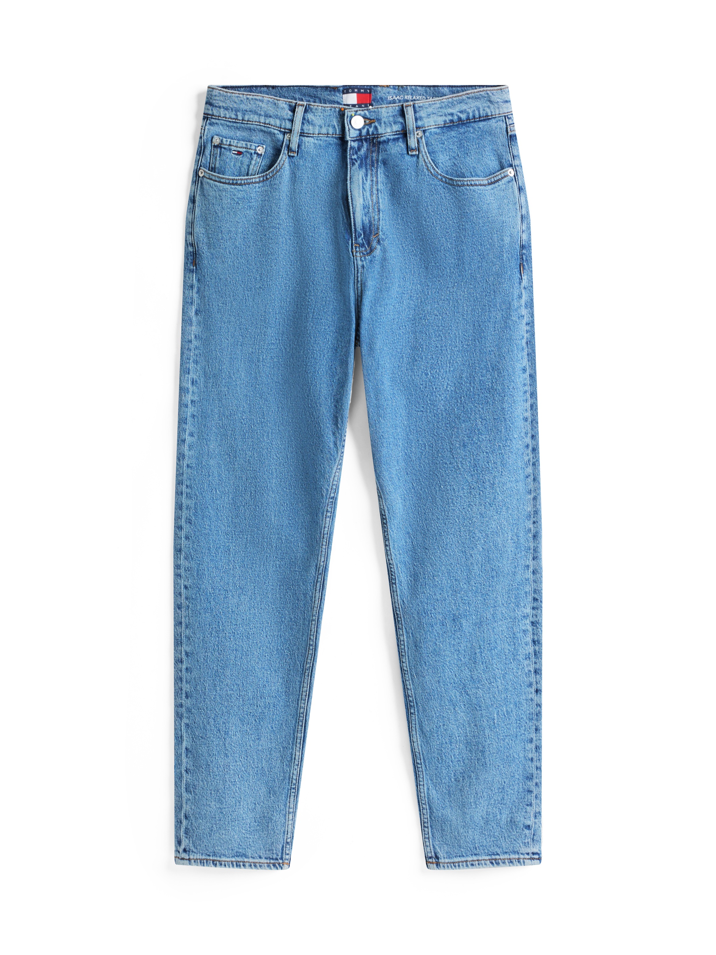 Tommy Jeans Gerade Jeans »Isaac Relaxed Tapered«, Mit Gürtelschlaufen