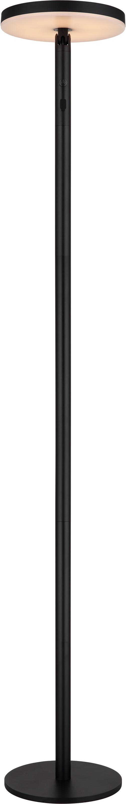 GLOBO LIGHTING LED Solarleuchte »SOLARLEUCHTE ALUMINIUM SCHWARZ MATT, 1XLED«, Leuchtmittel LED-Modul | LED fest integriert, Solar/Touch Ein/aus/beweglich/schwarz/CCT 1800/2700/3000K