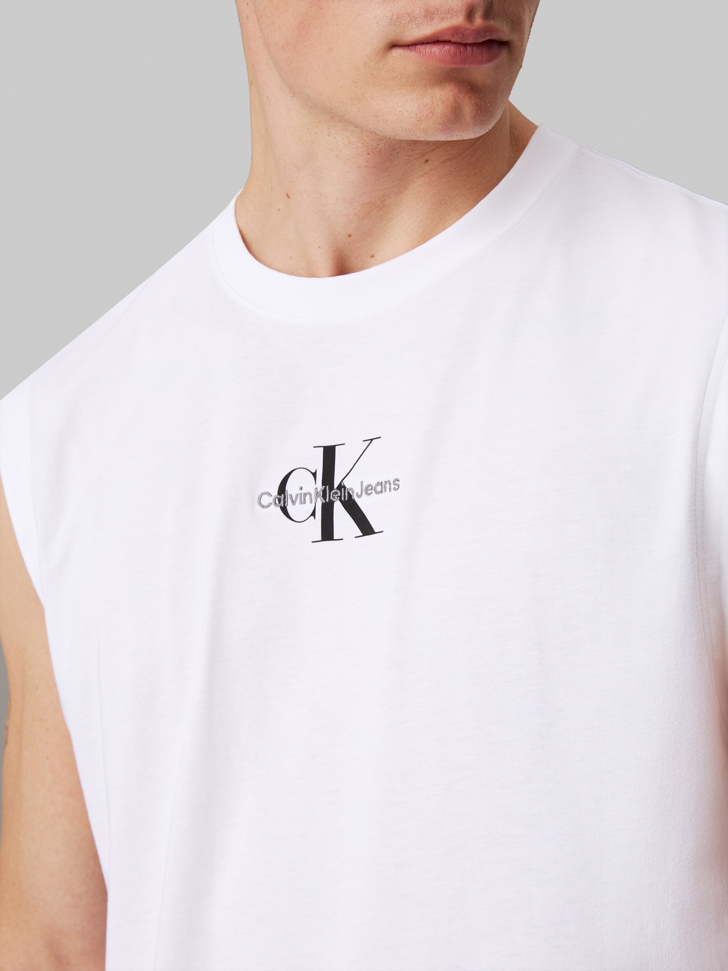 Calvin Klein Jeans T-Shirt »MONOLOGO SLEEVELESS TEE«, mit Markenlabel