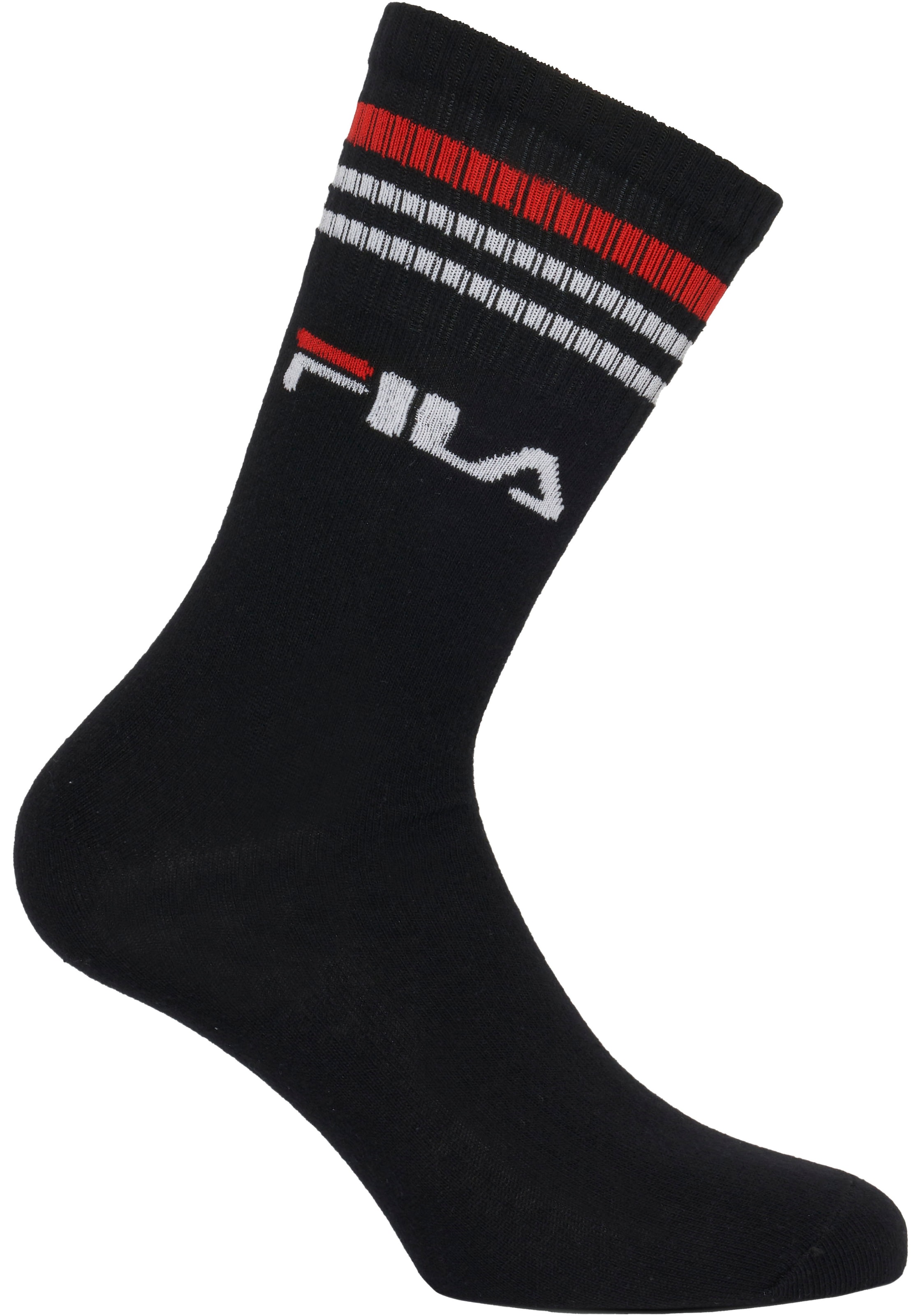 Fila Socken »UNISEX LIFESTYLE PLAIN SOCKS« 6 Paar tlg. mit Logo-Schriftzug
