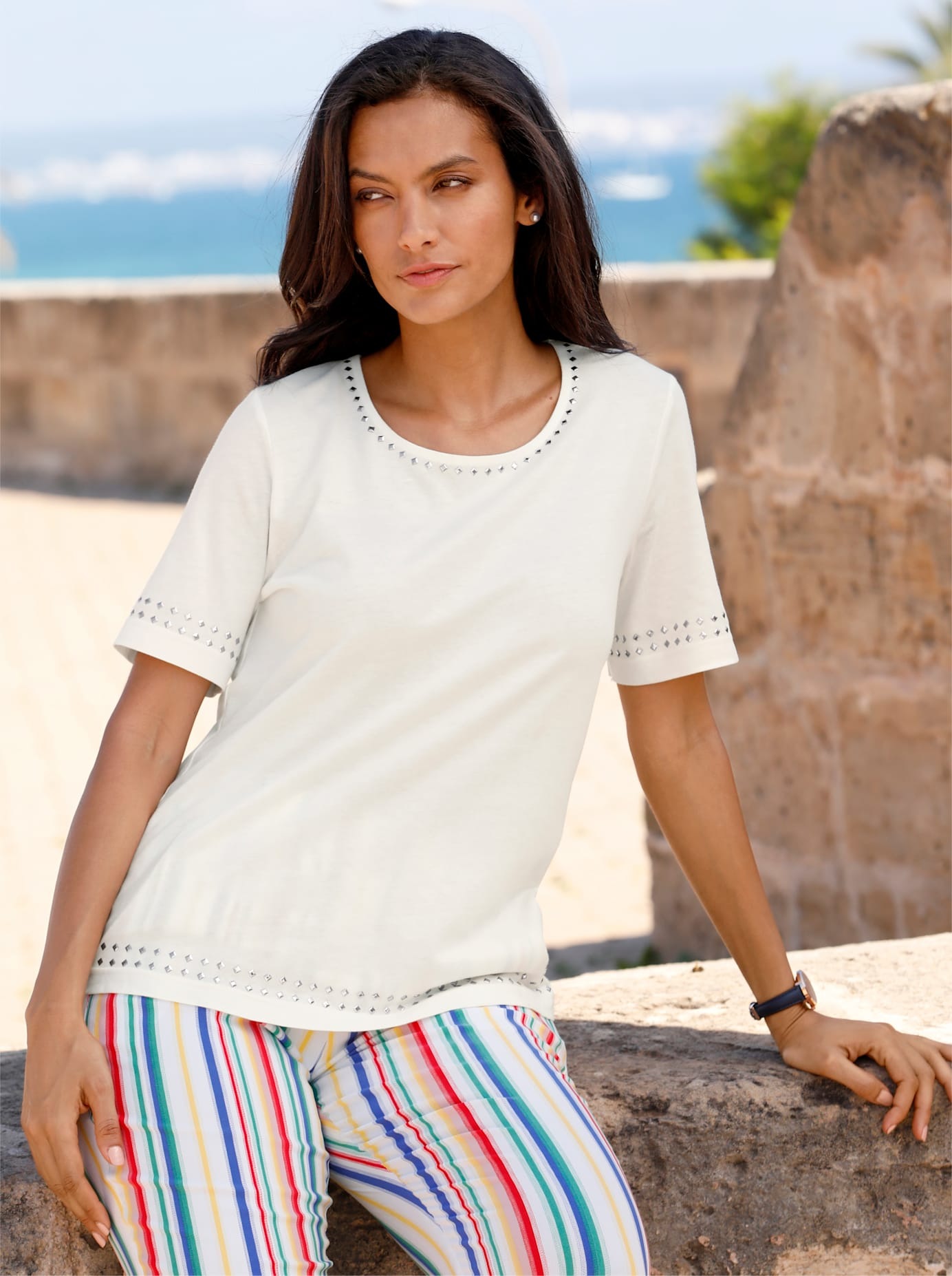 Casual Looks Kurzarmshirt "Shirt" 1 Stk. tlg. günstig online kaufen