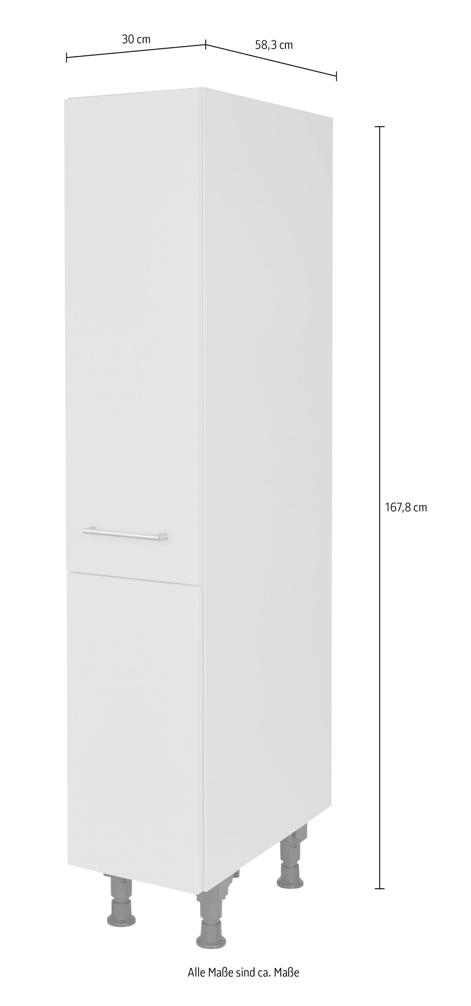 nobilia® Apothekerschrank »"Laser", mit 4 Einhängekörben, Breite 30 cm,  Höhe 167,8 cm,«