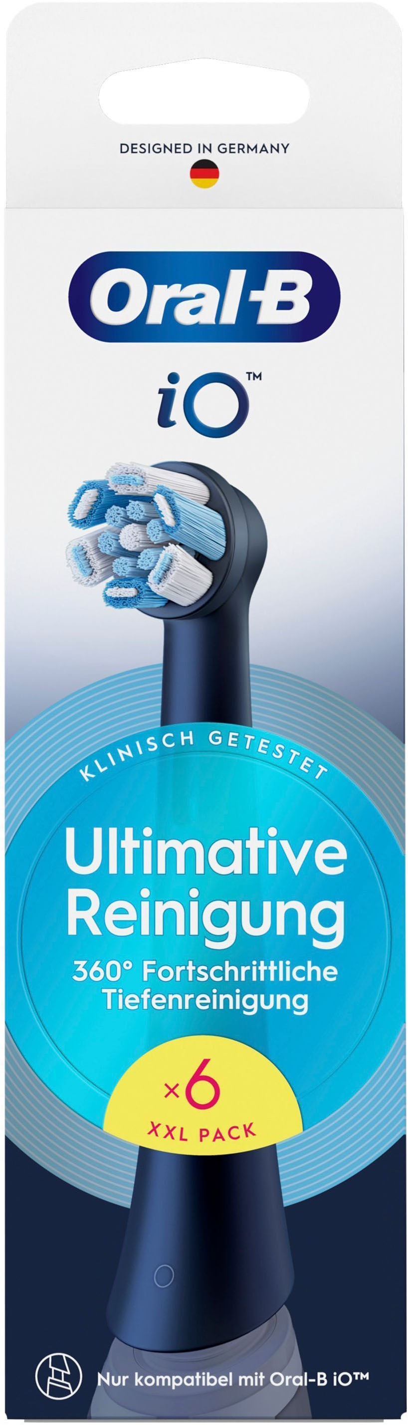 Oral-B Aufsteckbürsten »Oral-B iO Ultimative Reinigung«, für fortgeschrittene Tiefenreinigung und Plaque-Entfernung