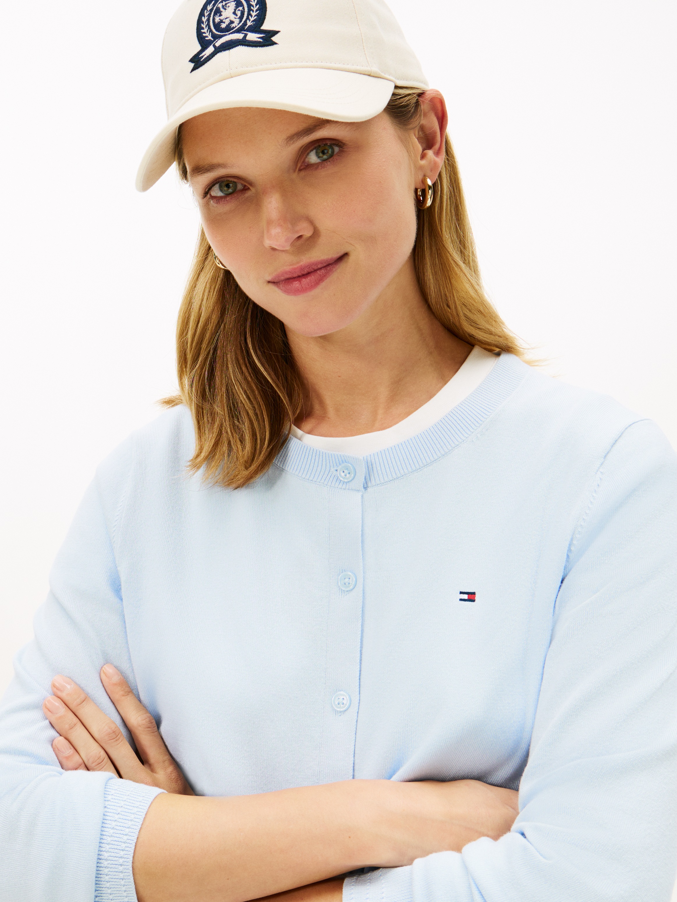 Tommy Hilfiger "CO JERSEY STITCH CARDIGAN" Baumwollmischung, regular fit, R günstig online kaufen