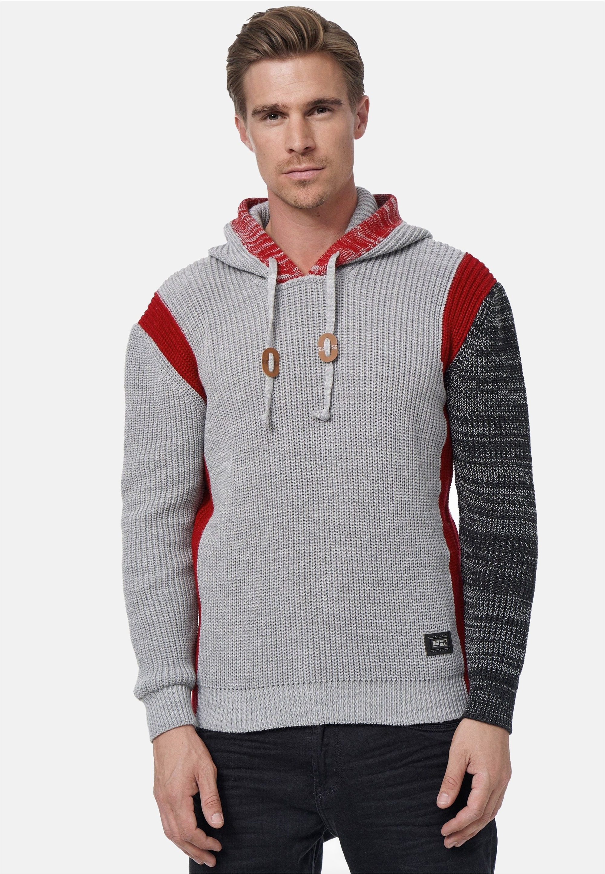 Rusty Neal Strickpullover mit Kontrast-Details