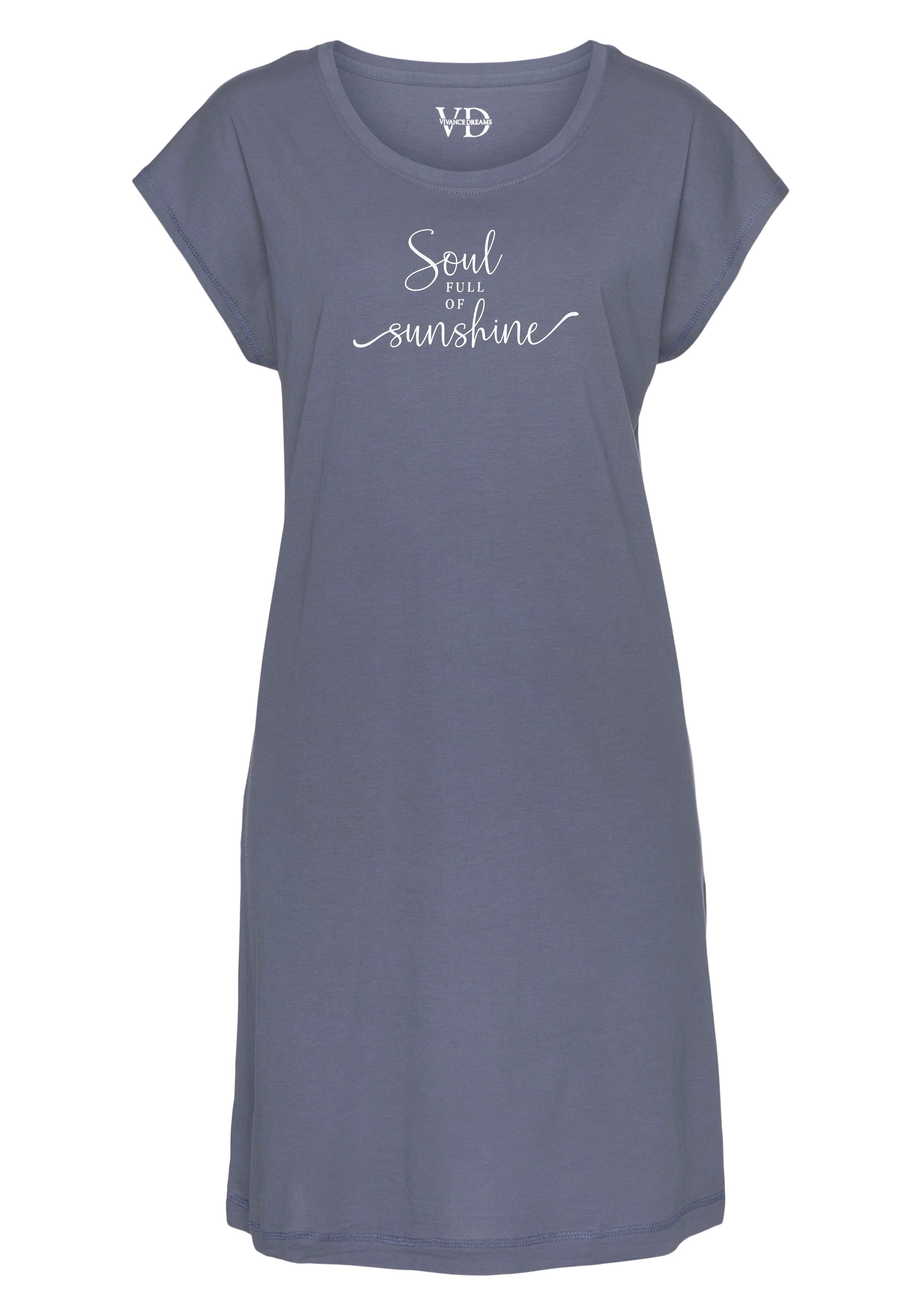 Vivance Dreams Nachthemd 1-teilig, mit Sommer-Statementdruck günstig online kaufen