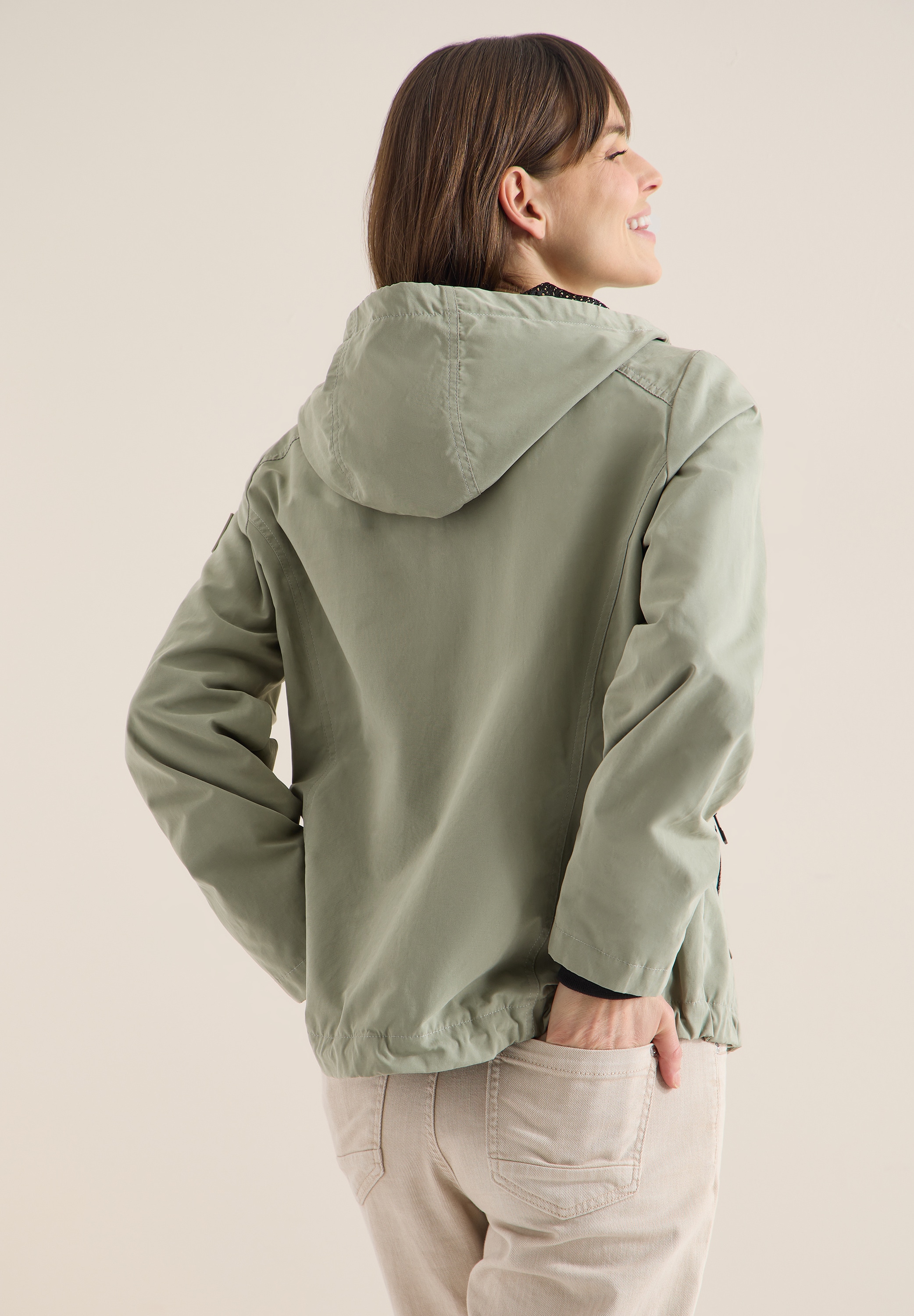 Cecil Kurzjacke mit Kapuze im Hoodie-Style