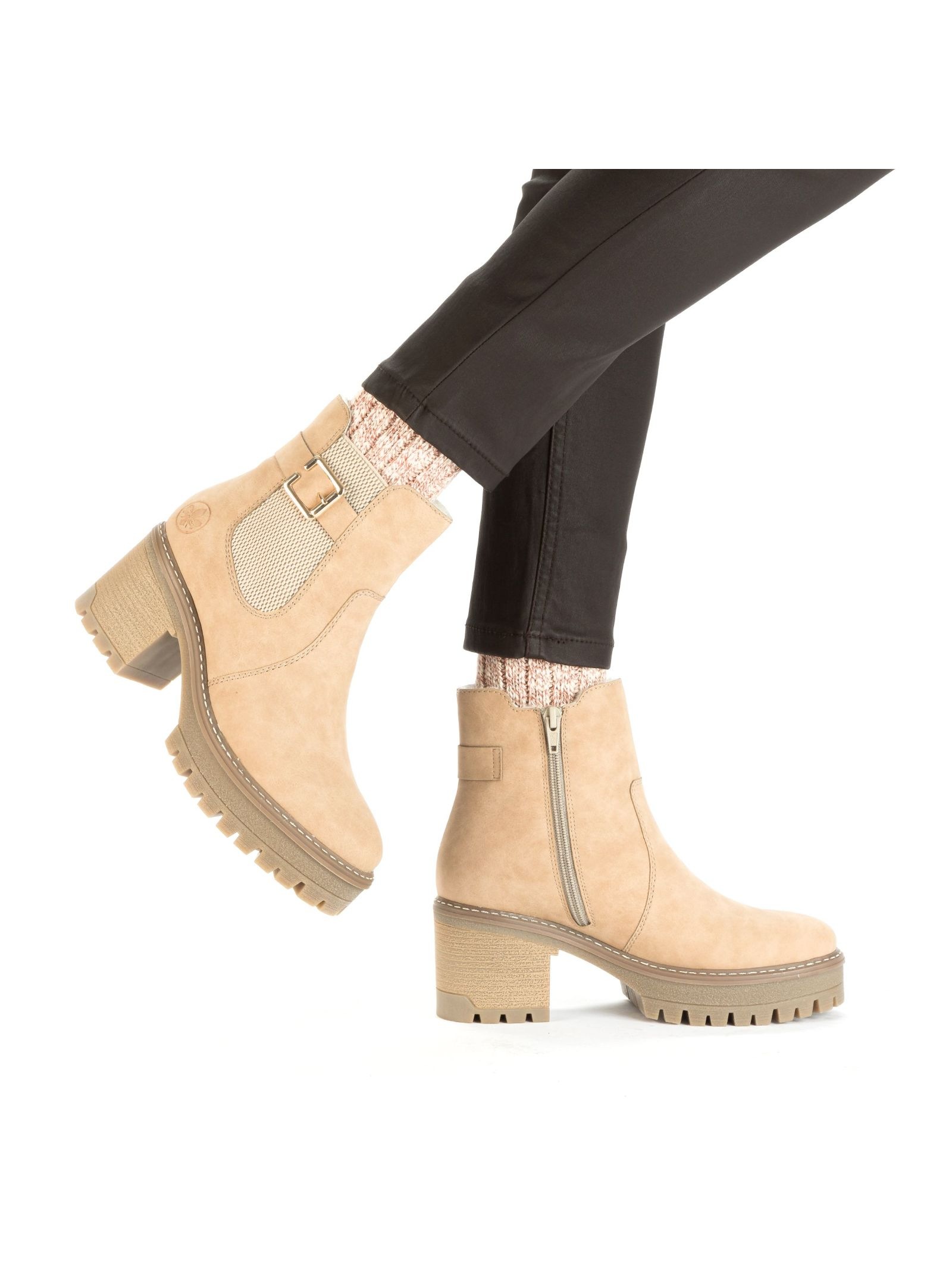 Rieker Stiefelette »Rieker Stiefelette Lederimitat/Textil«