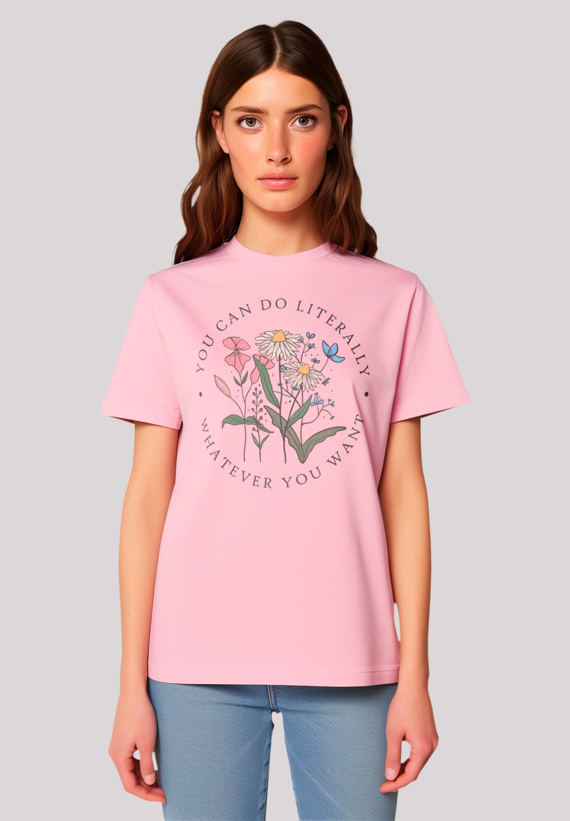 F4NT4STIC T-Shirt "Blumen you can to literally whatever you want", Premium günstig online kaufen