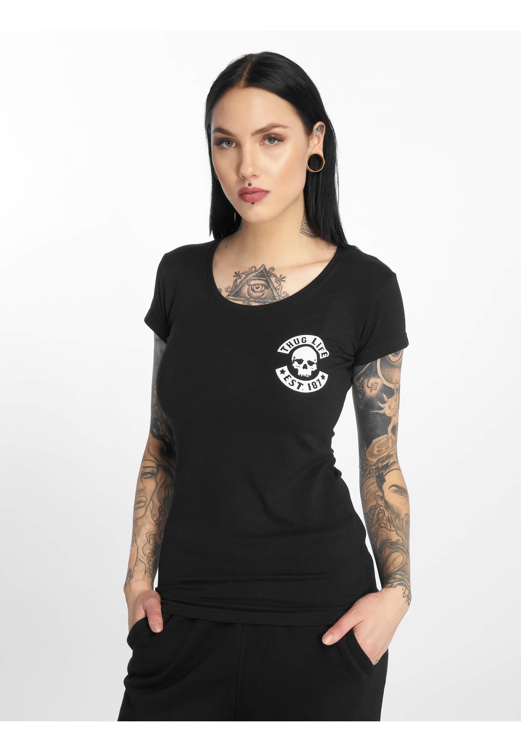 Thug Life T-Shirt »Thug Life Damen Nikki T-Shirt«, (1 tlg.)