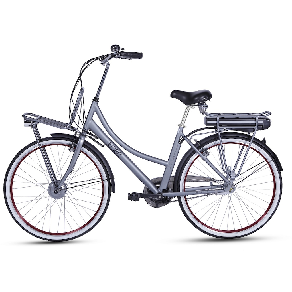 LLobe E-Bike »Rosendaal Lady 13,2 Ah«, 3 Gang, Frontmotor 250 W