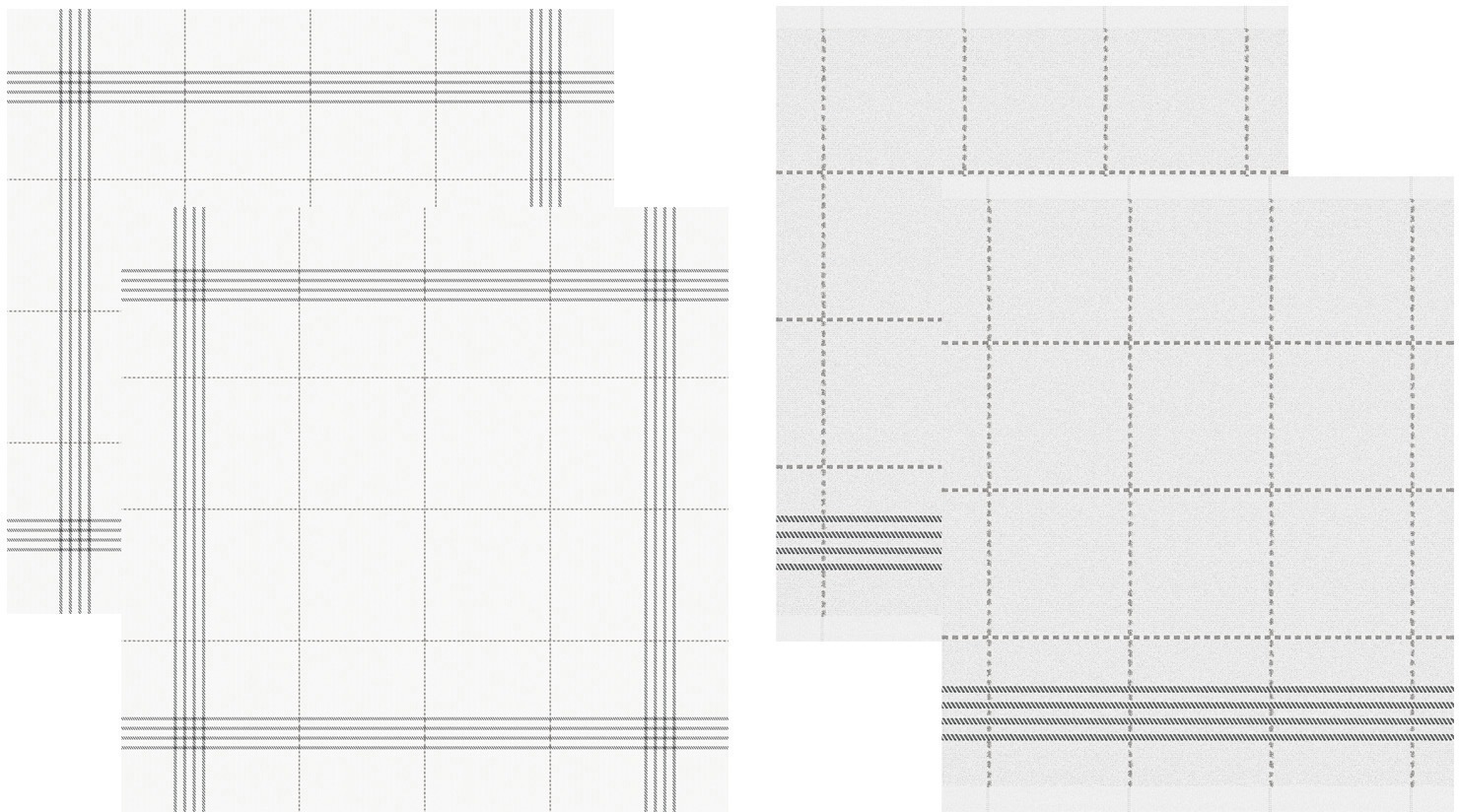 Geschirrtuch »Morvan«, (Set, 4 tlg., Combi-Set: bestehend aus 2x Küchentuch + 2x...