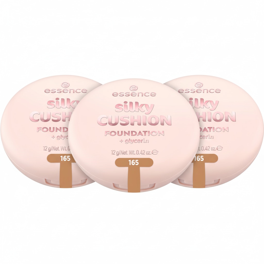 ESSENCE Damen Foundation "silky CUSHION FOUNDATION", 36 g, braun, Teint-Kosmetika