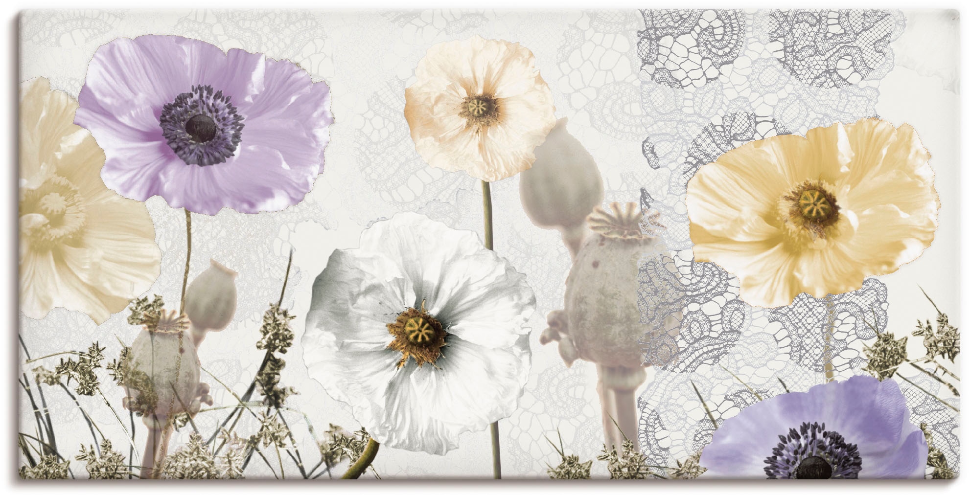 Mohnblumen«, Leinwandbild, Alubild, St.), Wandbild BAUR »Glänzende Poster oder | Wandaufkleber Artland als in Größen bestellen versch. Blumen, (1