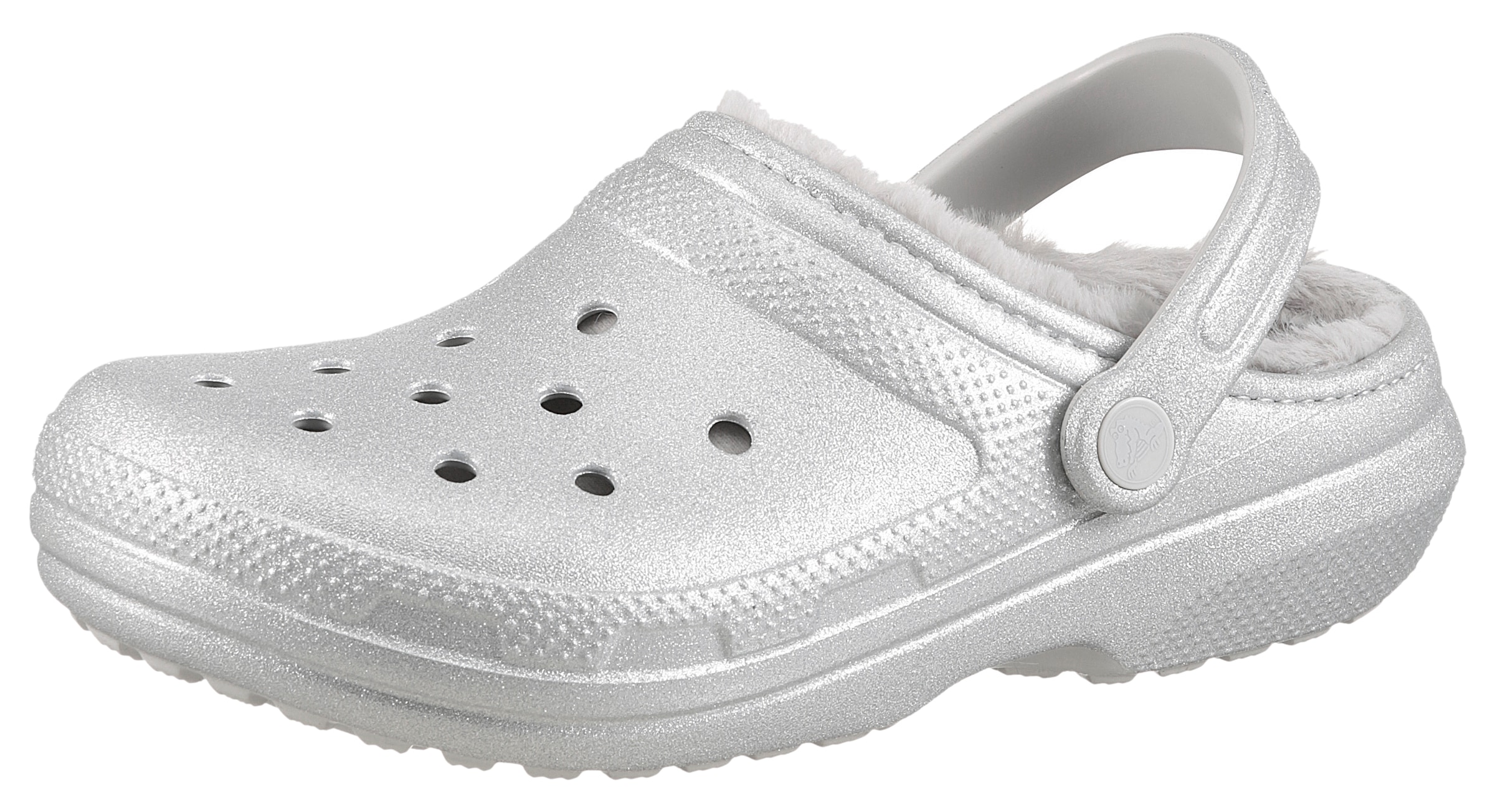 Crocs Clog "Classic Fuzz Lined Glitter" mit Lüftungsöffnungen günstig online kaufen