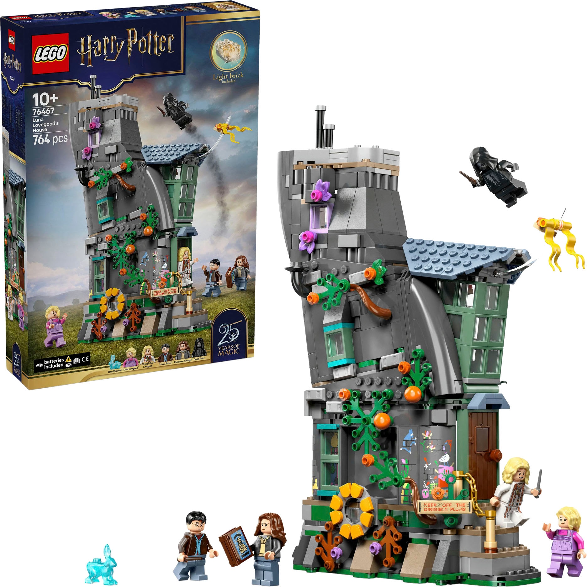 LEGO Kinder Konstruktionsspielsteine "Luna Lovegoods Haus (76467), LEGO Harry Potter "bunt, Kunststoff, Spielbausteine
