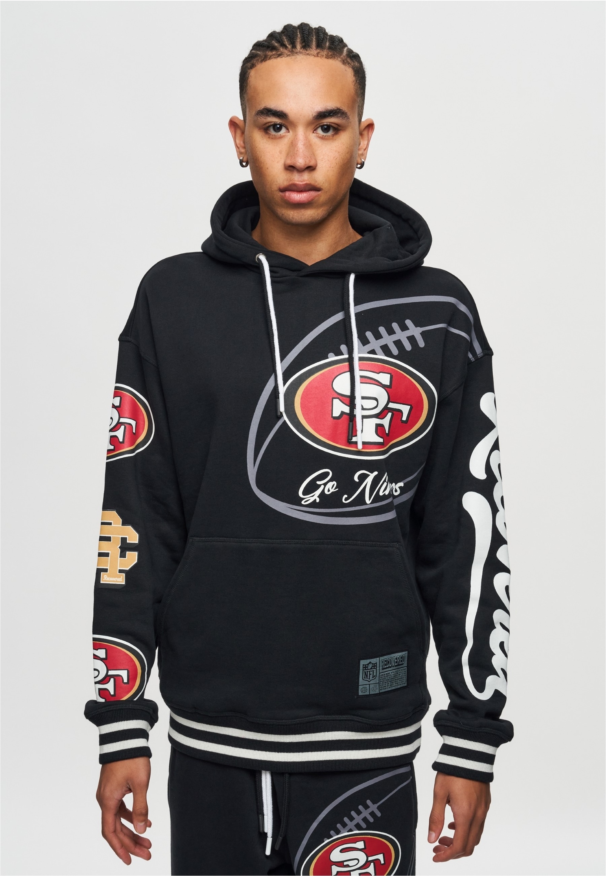 Recovered Kapuzensweatshirt "NFL 49ERS Go Niner", mit klassischem Print günstig online kaufen