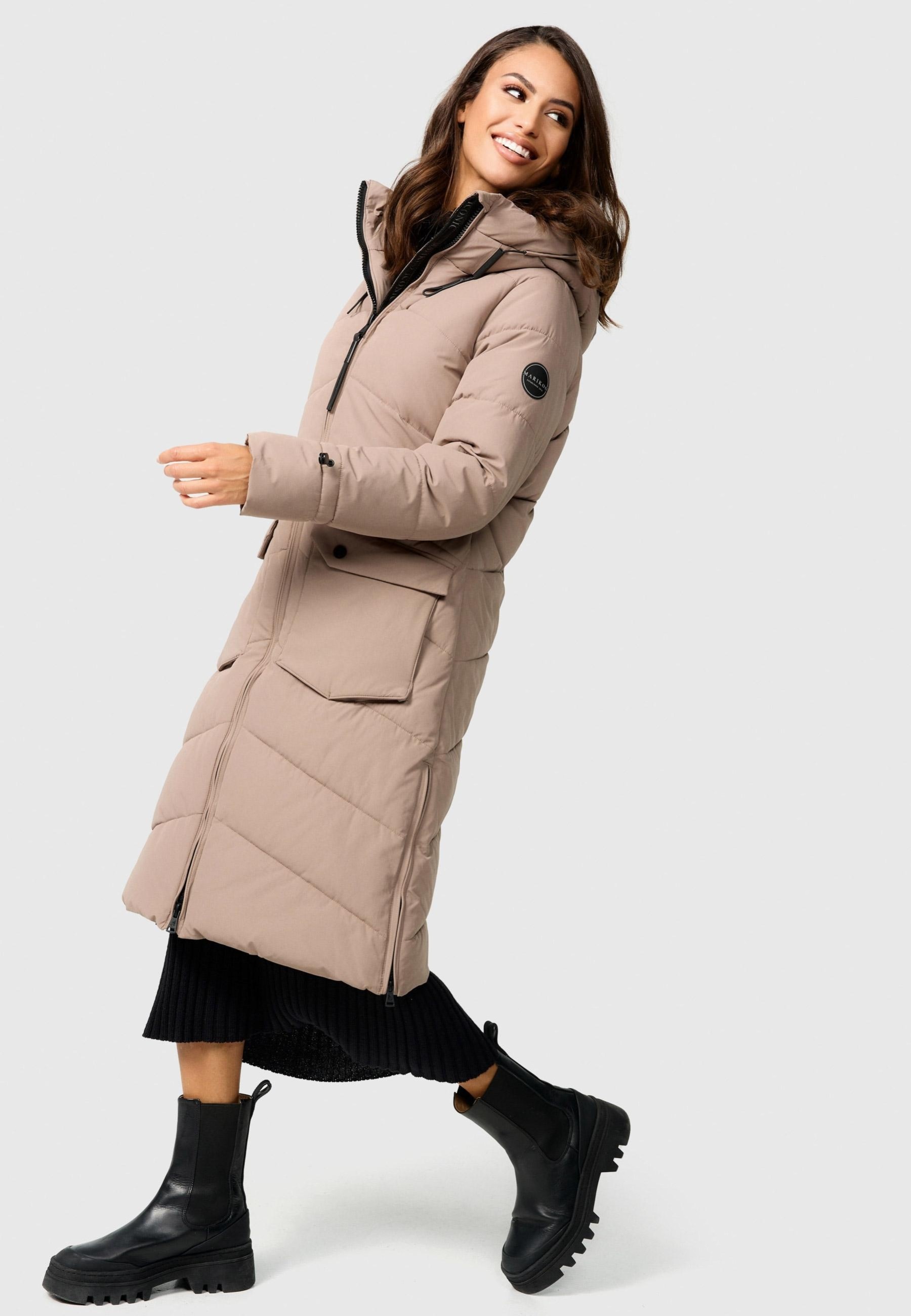 Marikoo Winterjacke »Tomomii XVI«, warmer Winter Stepp Mantel mit Kapuze