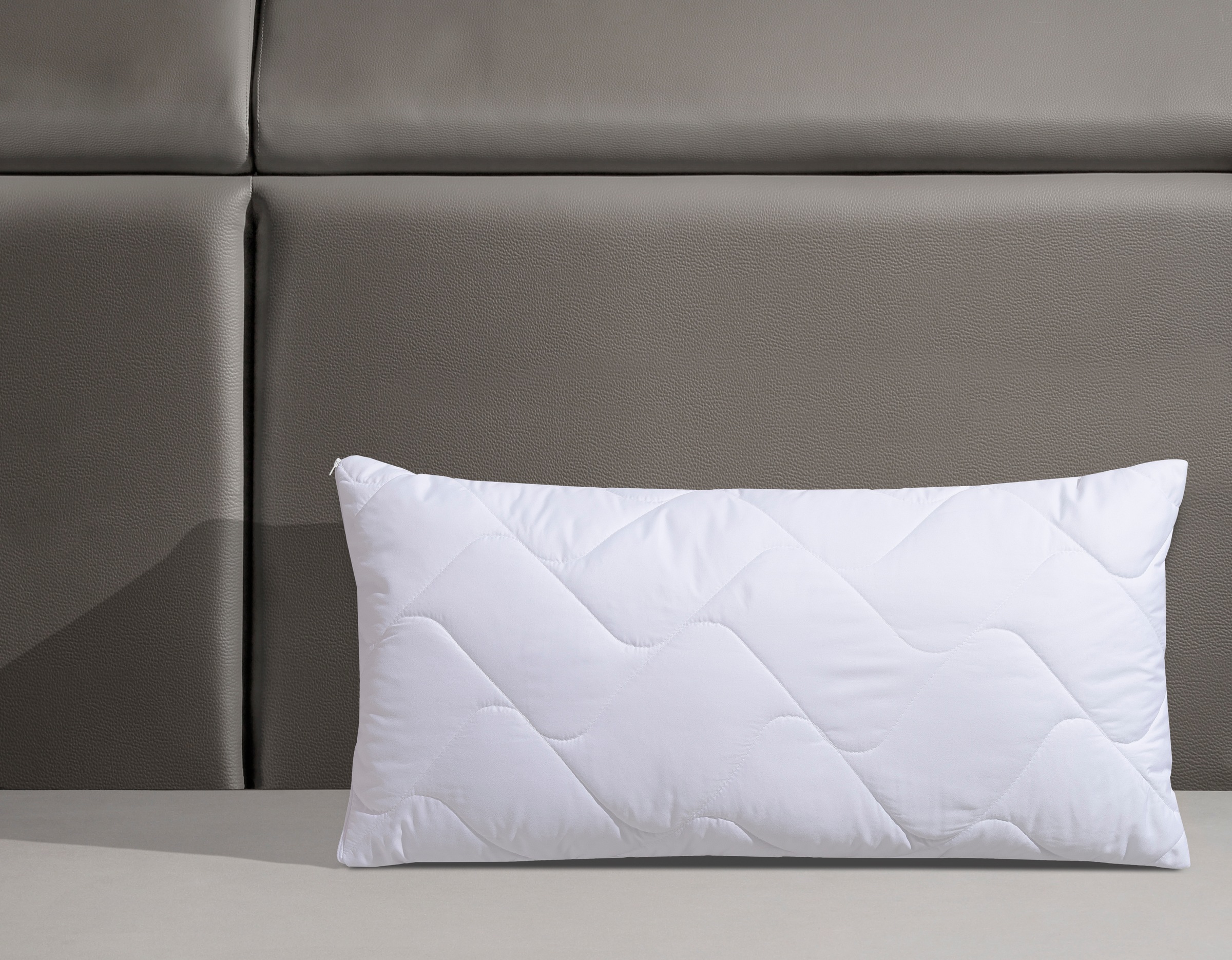 fan Microfaserkissen "Microfaser kochfest, Kopfkissen ist made in Germany" günstig online kaufen