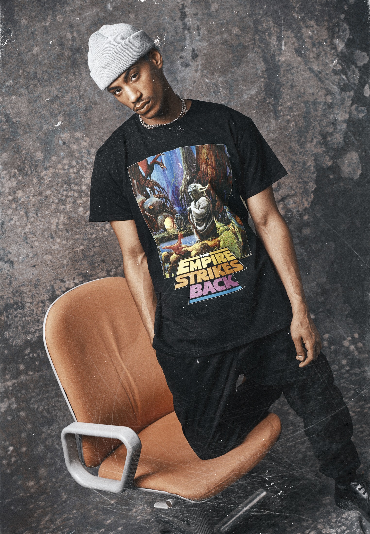 T-Shirt »Merchcode Herren Star Wars Yoda Poster Tee«, (1 tlg.)