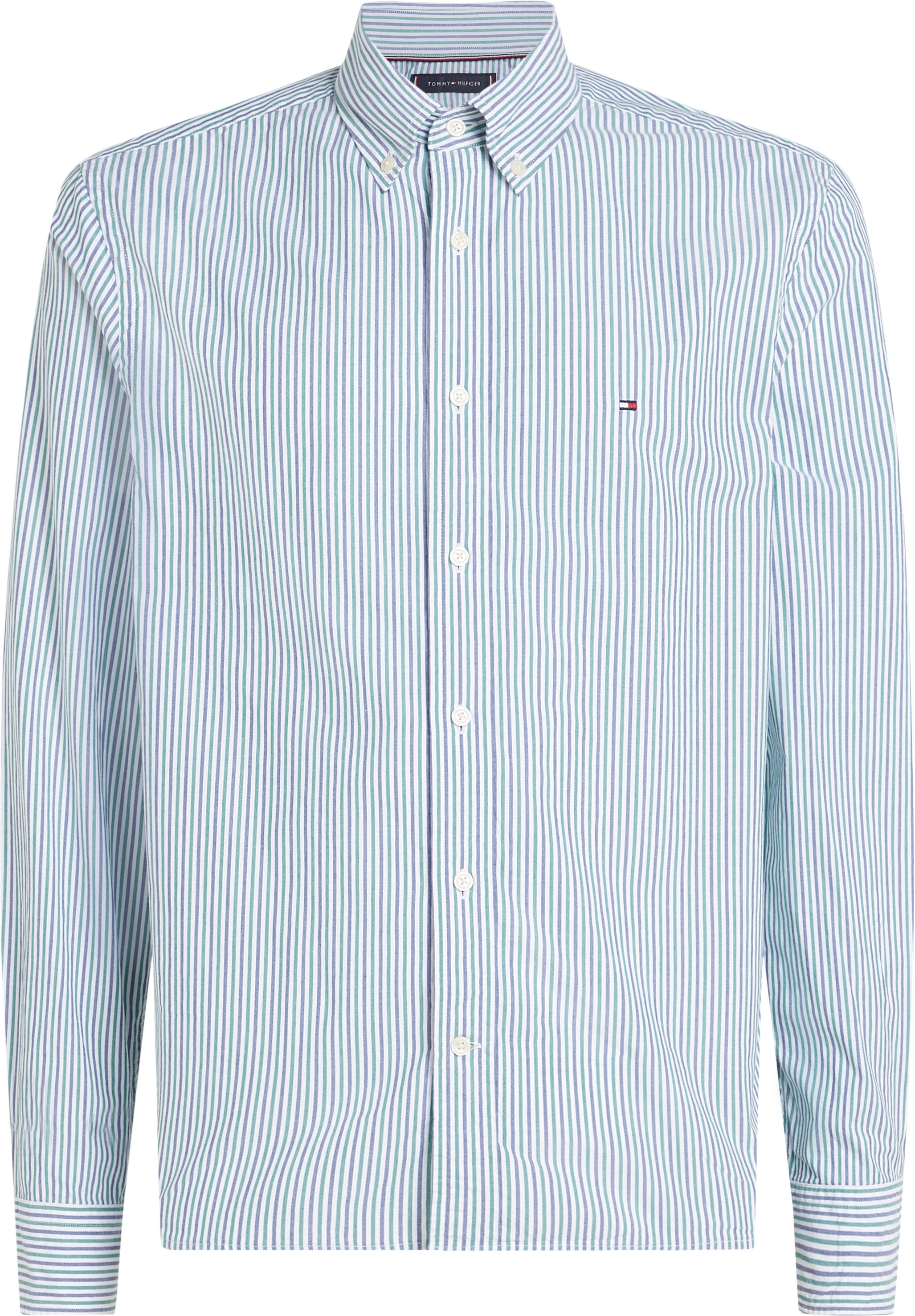 Tommy Hilfiger Langarmhemd »FLEX POPLIN CLASSIC STP RF SHIRT«, mit Sreifenmuster