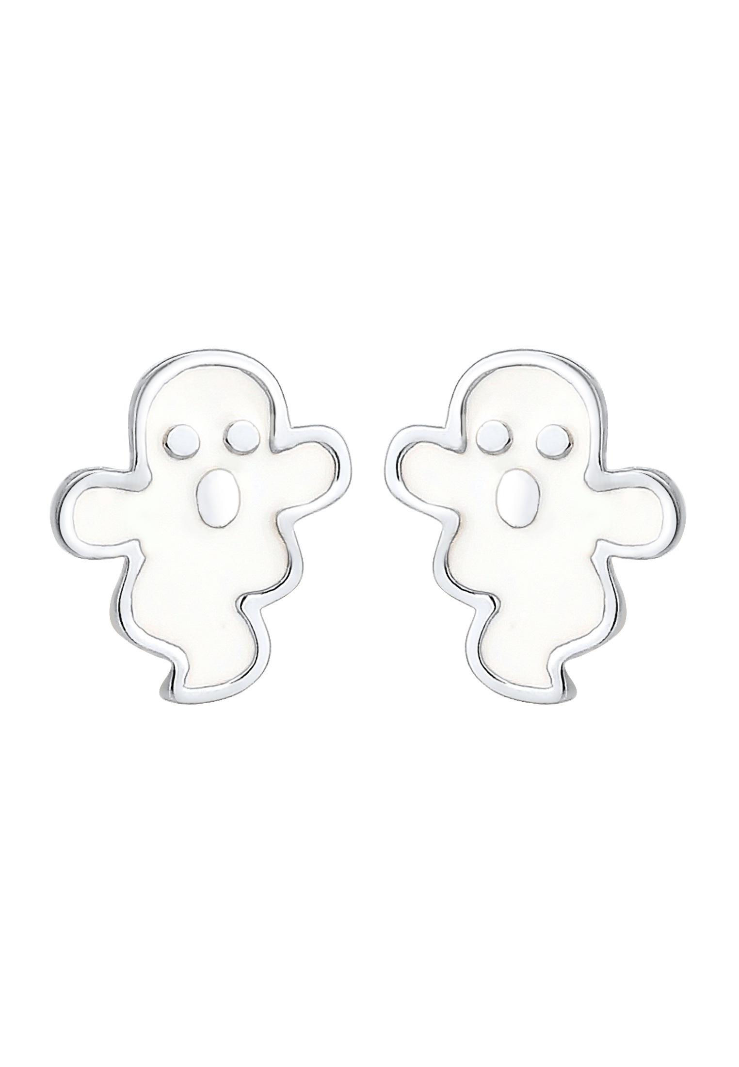 Elli Paar Ohrstecker »Ohrstecker Geist Halloween Emaille 925 Sterling Silber«