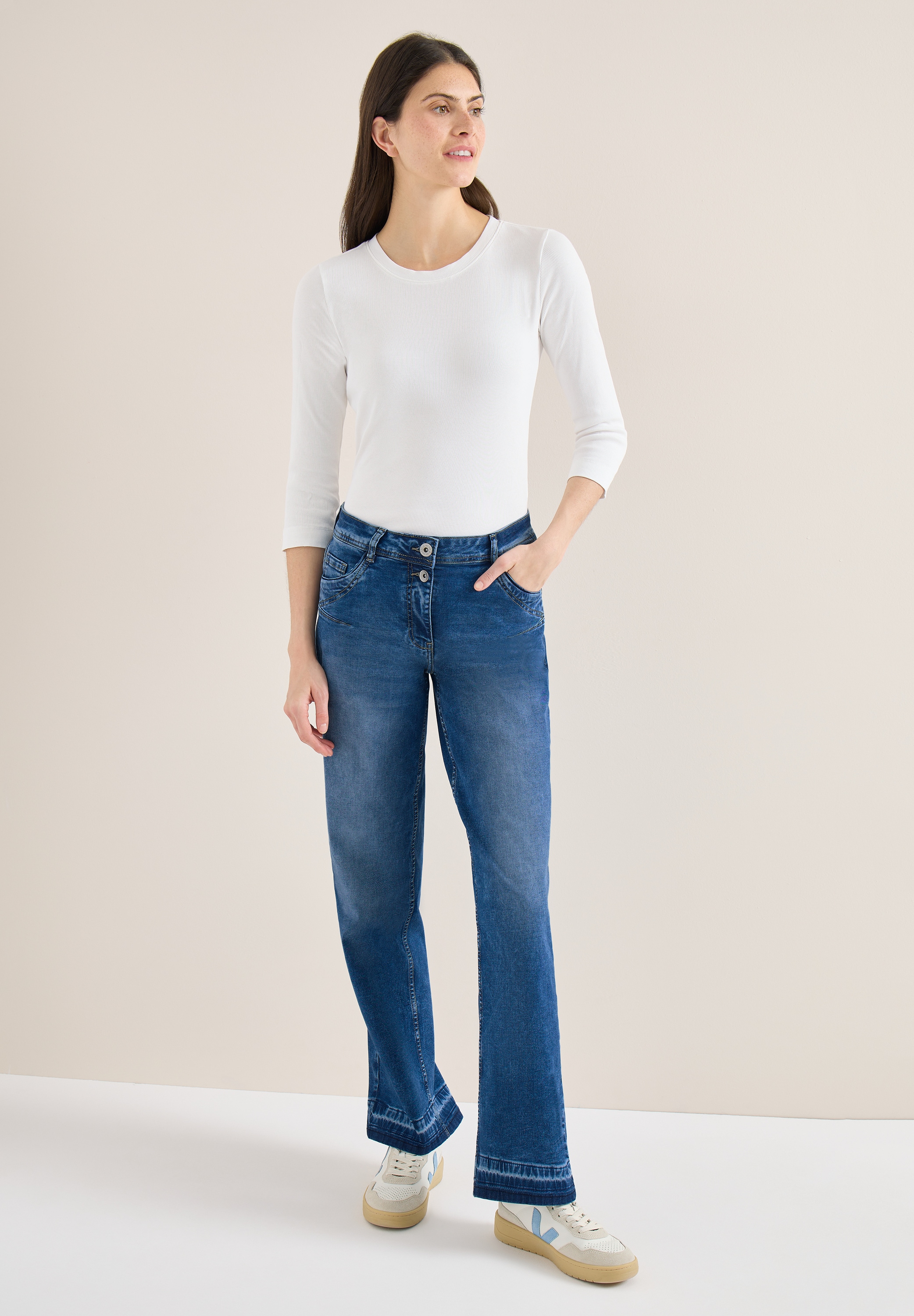 Cecil Loose-fit-Jeans aus Baumwolle mit Stretchanteil
