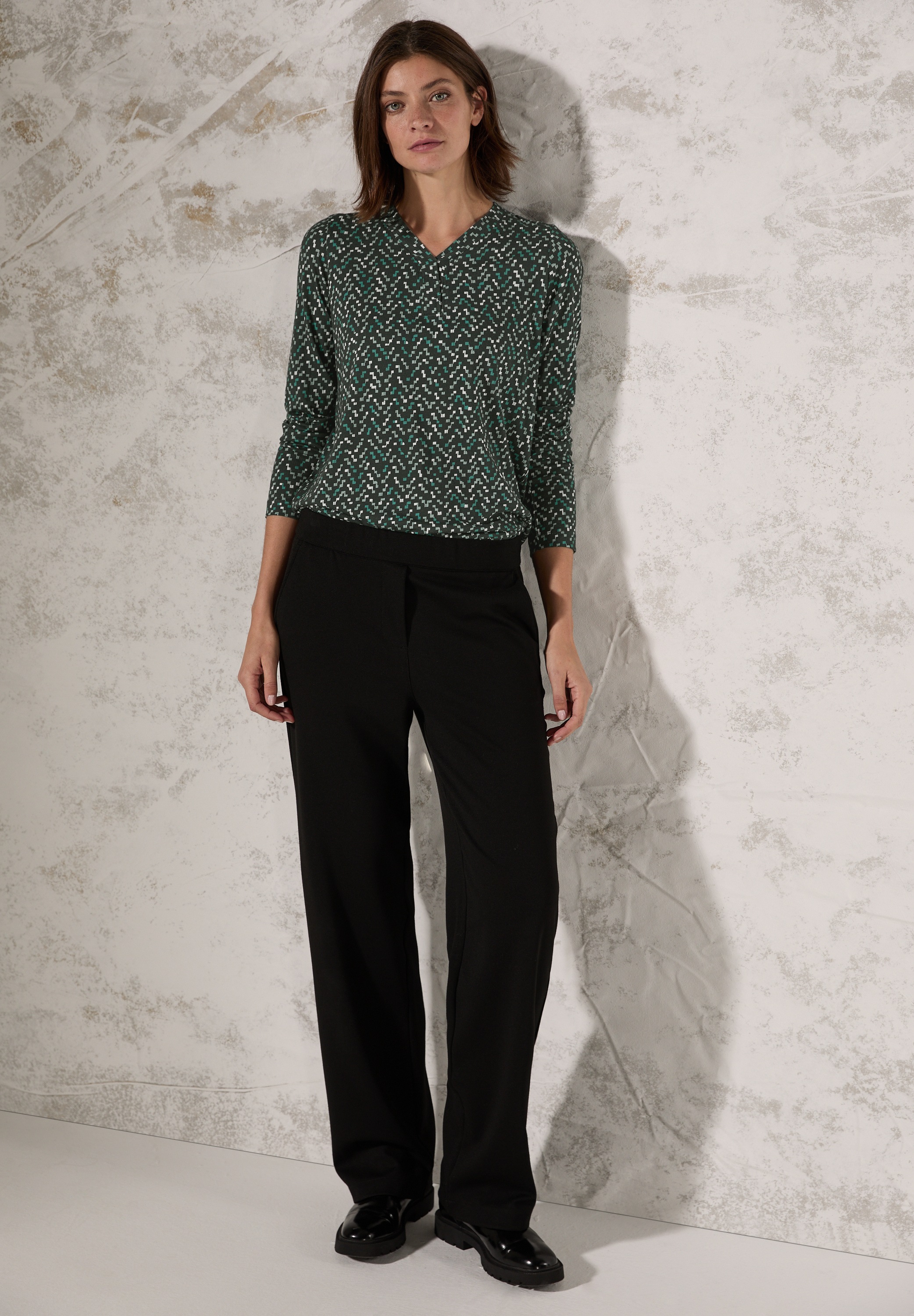 Cecil Langarmshirt, mit Muster