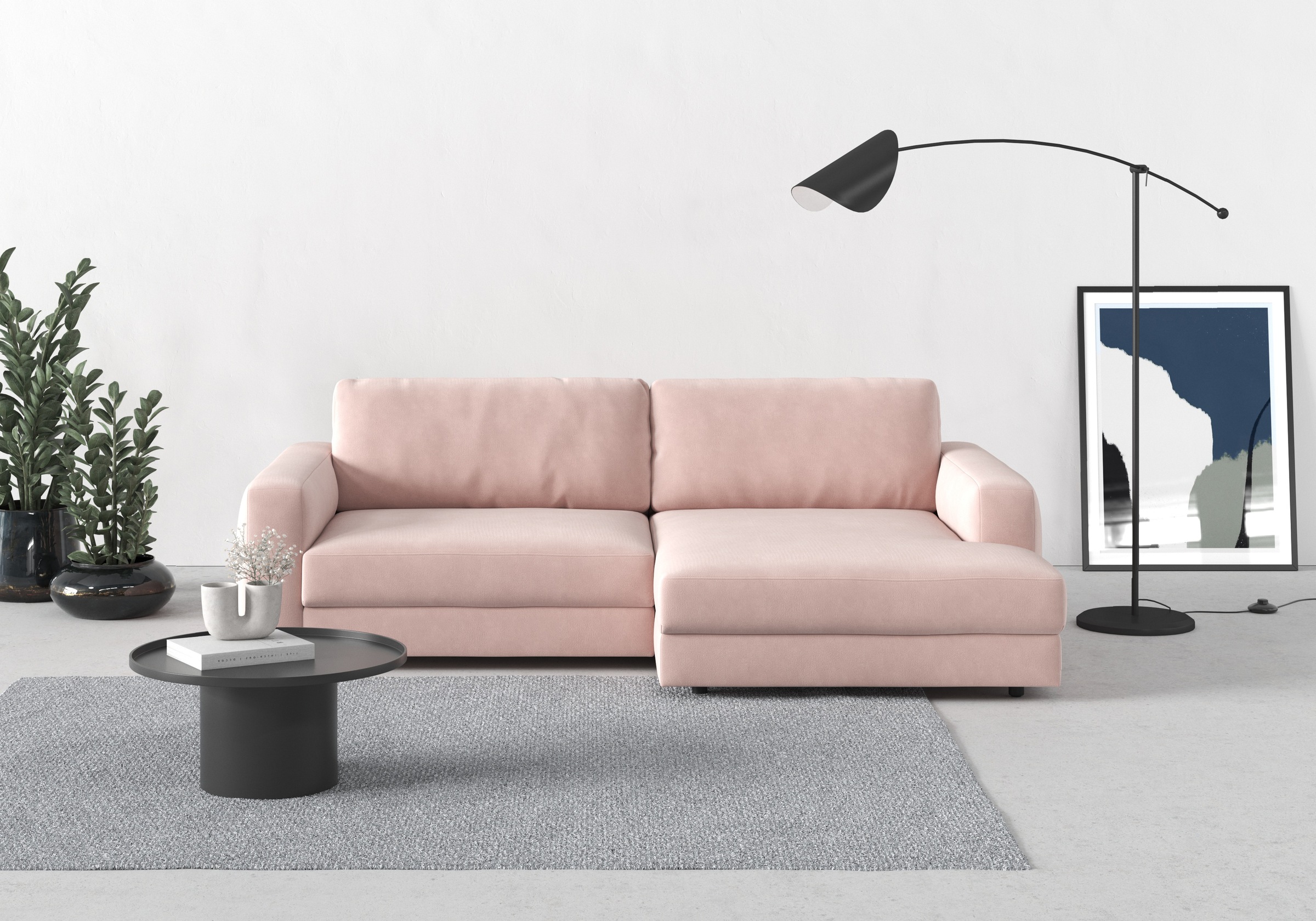TRENDMANUFAKTUR Ecksofa "Bourbon, Mega Designsofa mit tollem Sitzkomfort, B günstig online kaufen
