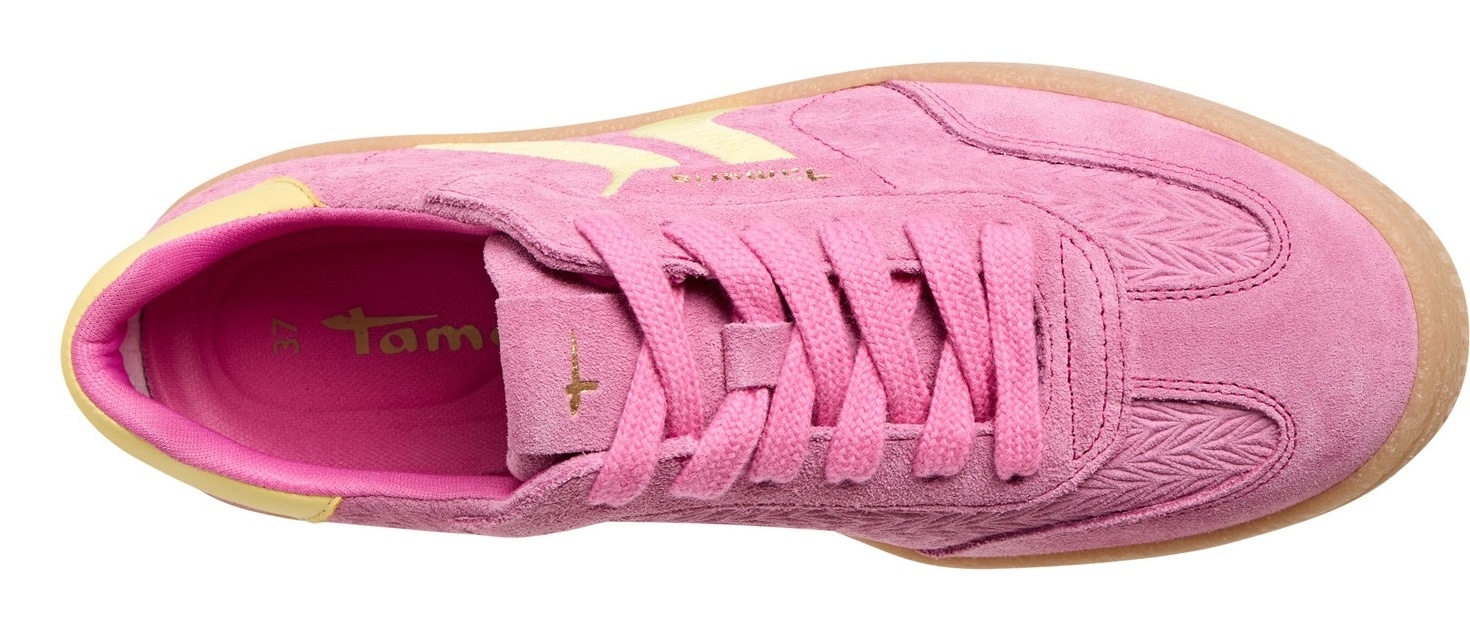 Tamaris Plateausneaker, Freizeitschuh, Halbschuh, Schnürschuh mit gepolstertem Schaftrand
