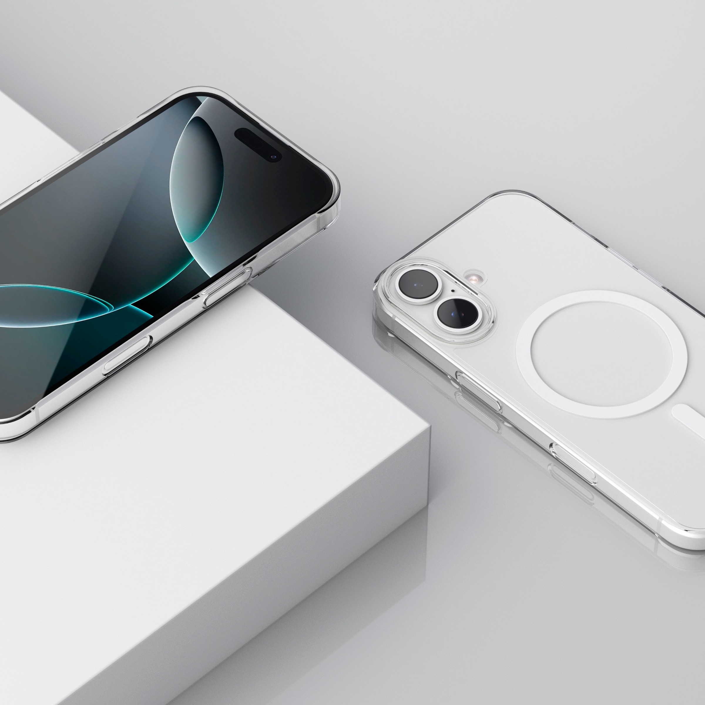 VONMÄHLEN Smartphone-Hülle »iPhone 16, Transparent Case Pro - Schutzhülle,Transparent«