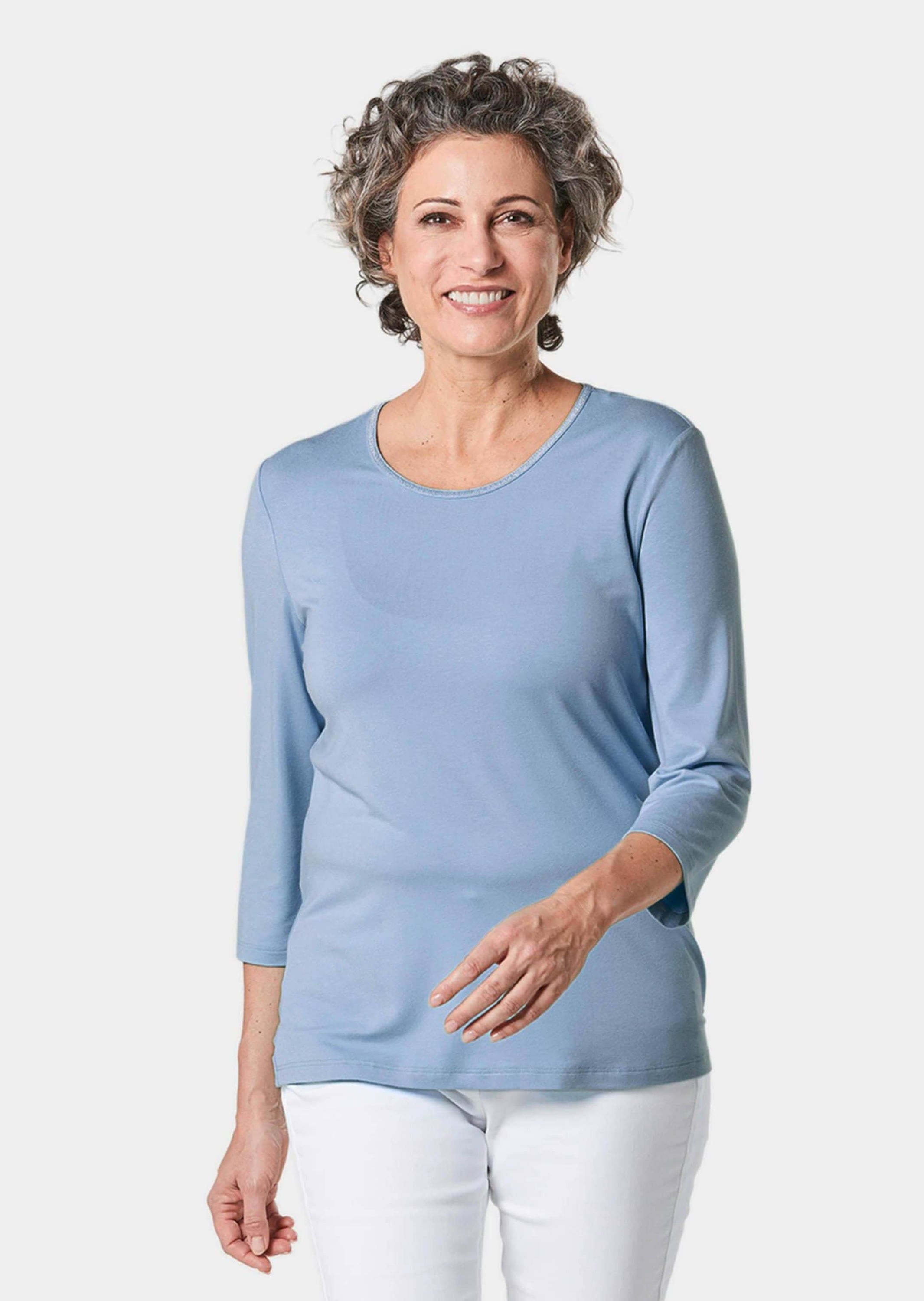 GOLDNER 3/4-Arm-Shirt »3/4-Arm-Shirt Trageangenehmes Viskoseshirt mit Elasthan«