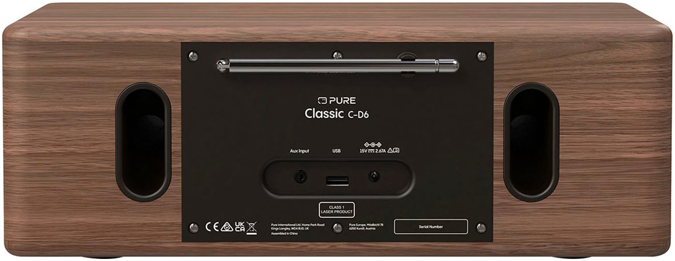 Pure Digitalradio (DAB+) »Classic C-D6«, (Bluetooth Digitalradio (DAB+)-FM-Transmitter-UKW mit RDS 30 W)