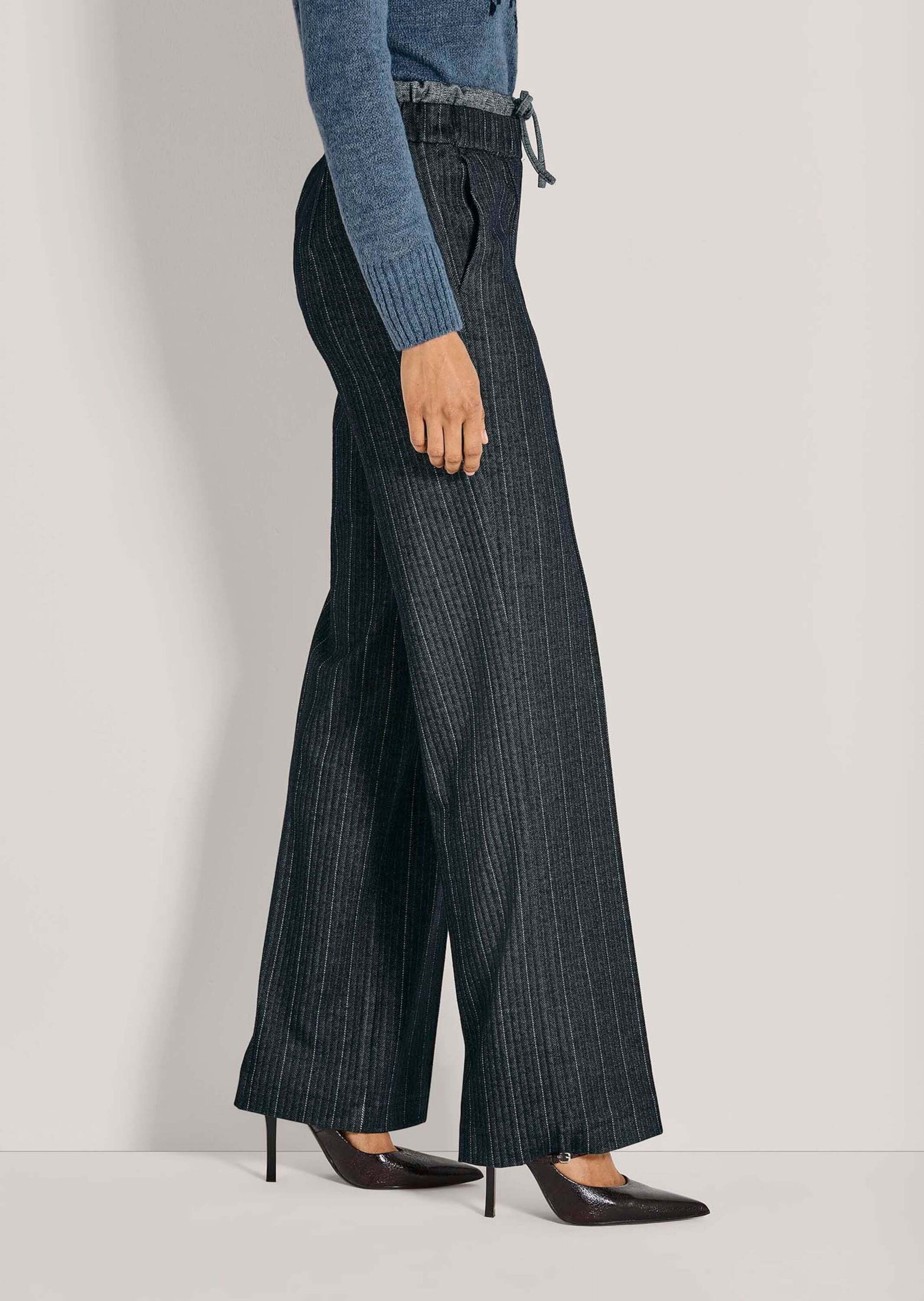 MADELEINE Jerseyhose »Hose Elegante Jersey-Hose mit Fischgrat-Muster«