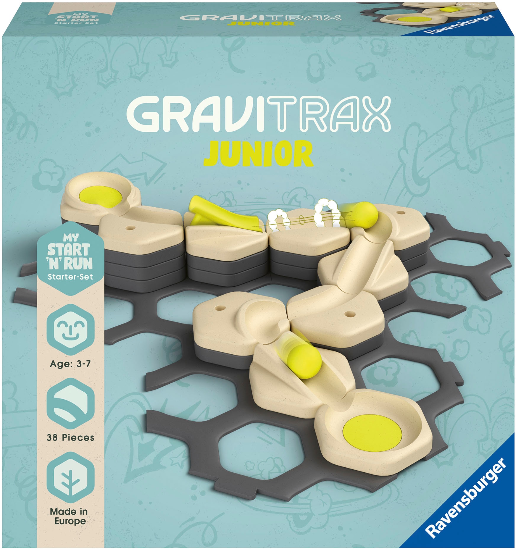 Kugelbahn-Bausatz »GraviTrax Junior Starter-Set S Start and Run«, Made in Europe; FSC®...