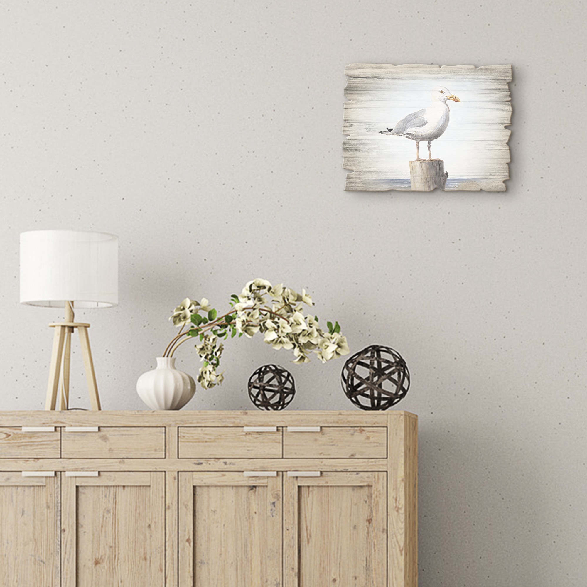 Artland Holzbild »Möwe«, Vögel, (1 St.)